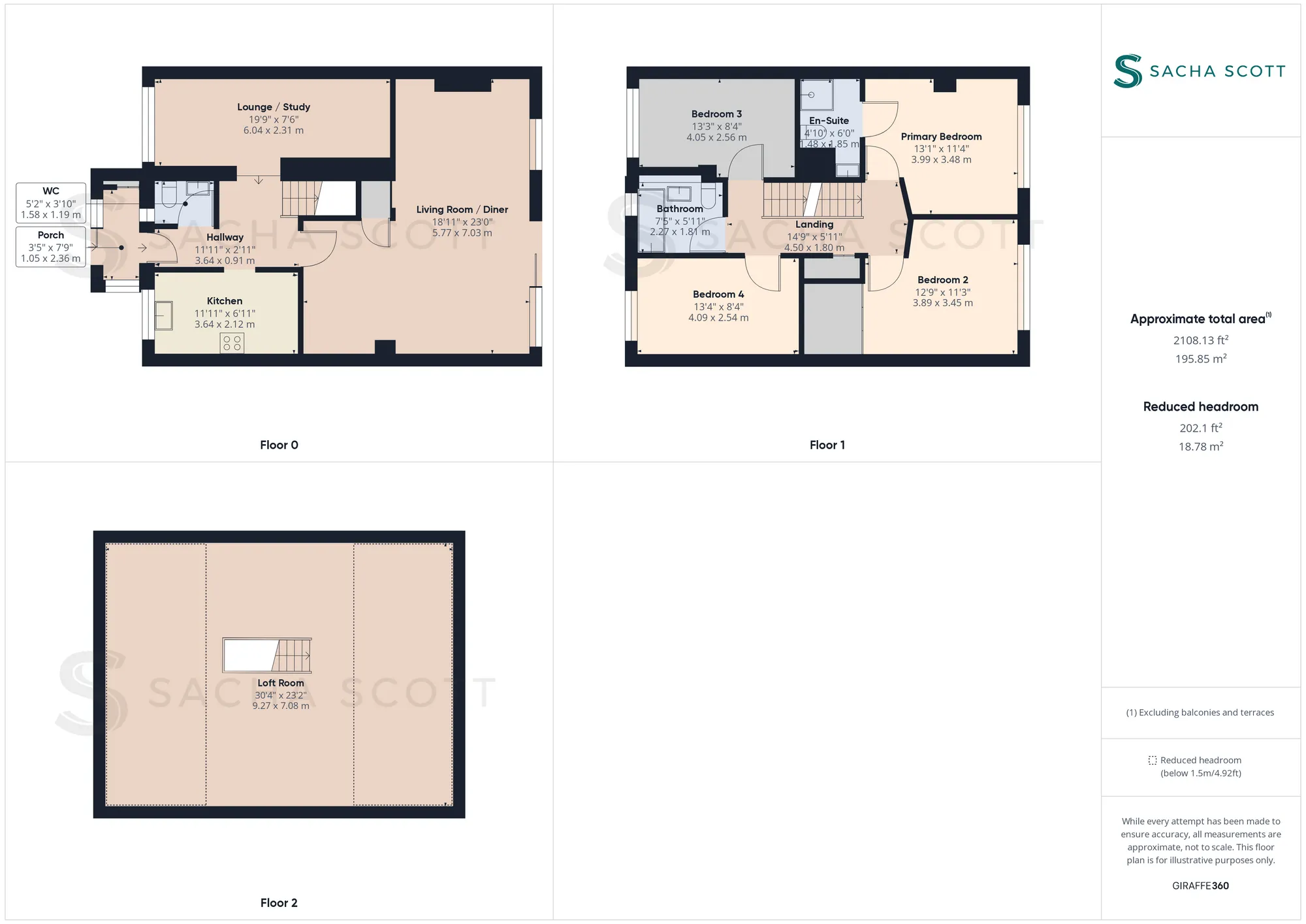 4 bed terraced house for sale in Montrouge Crescent, Epsom - Property Floorplan