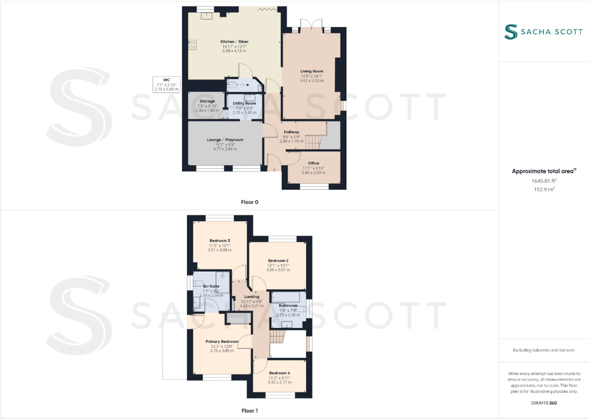 4 bed detached house for sale in Walnut Grove, Banstead - Property Floorplan