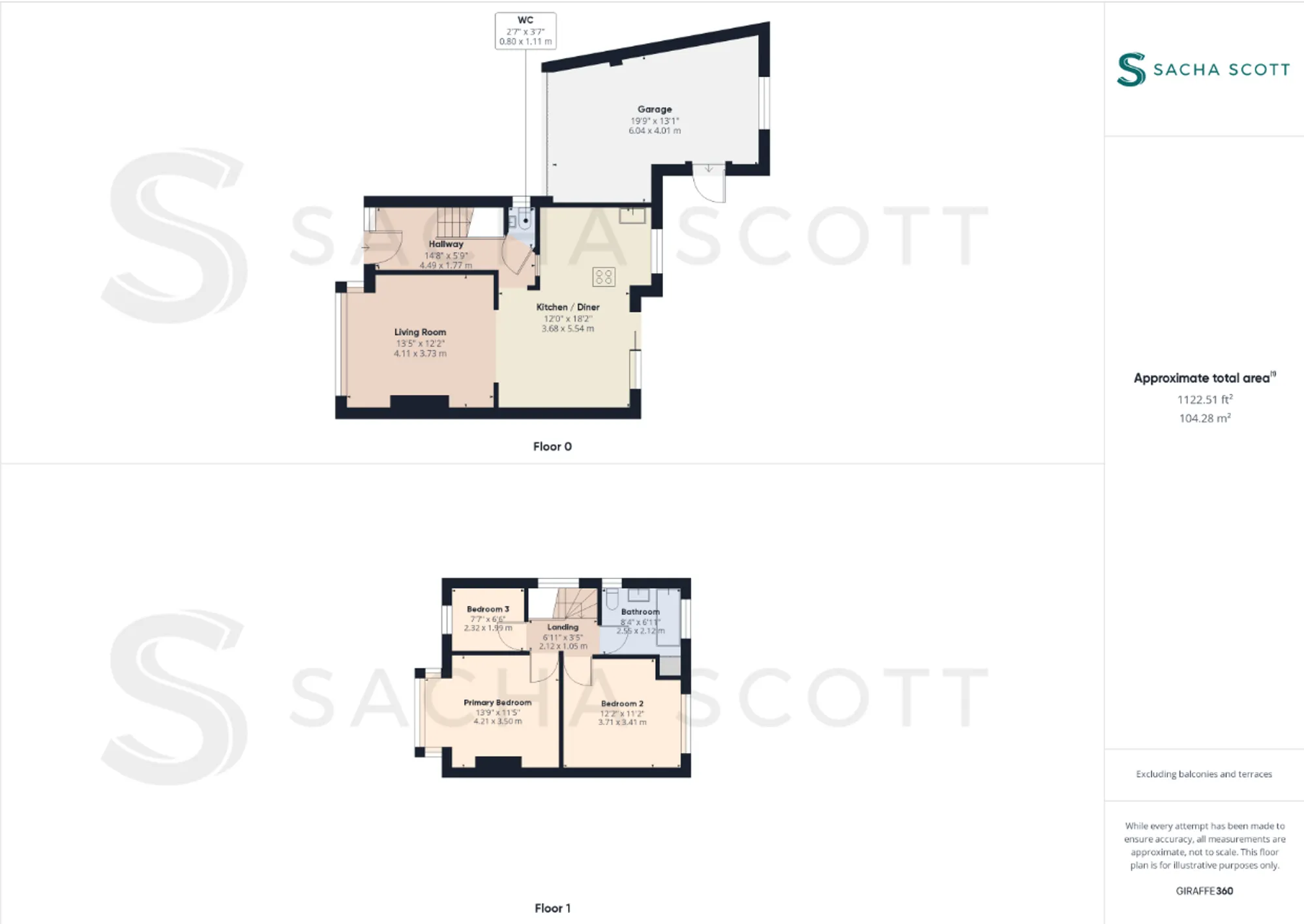3 bed semi-detached house for sale in The Oval, Banstead - Property Floorplan