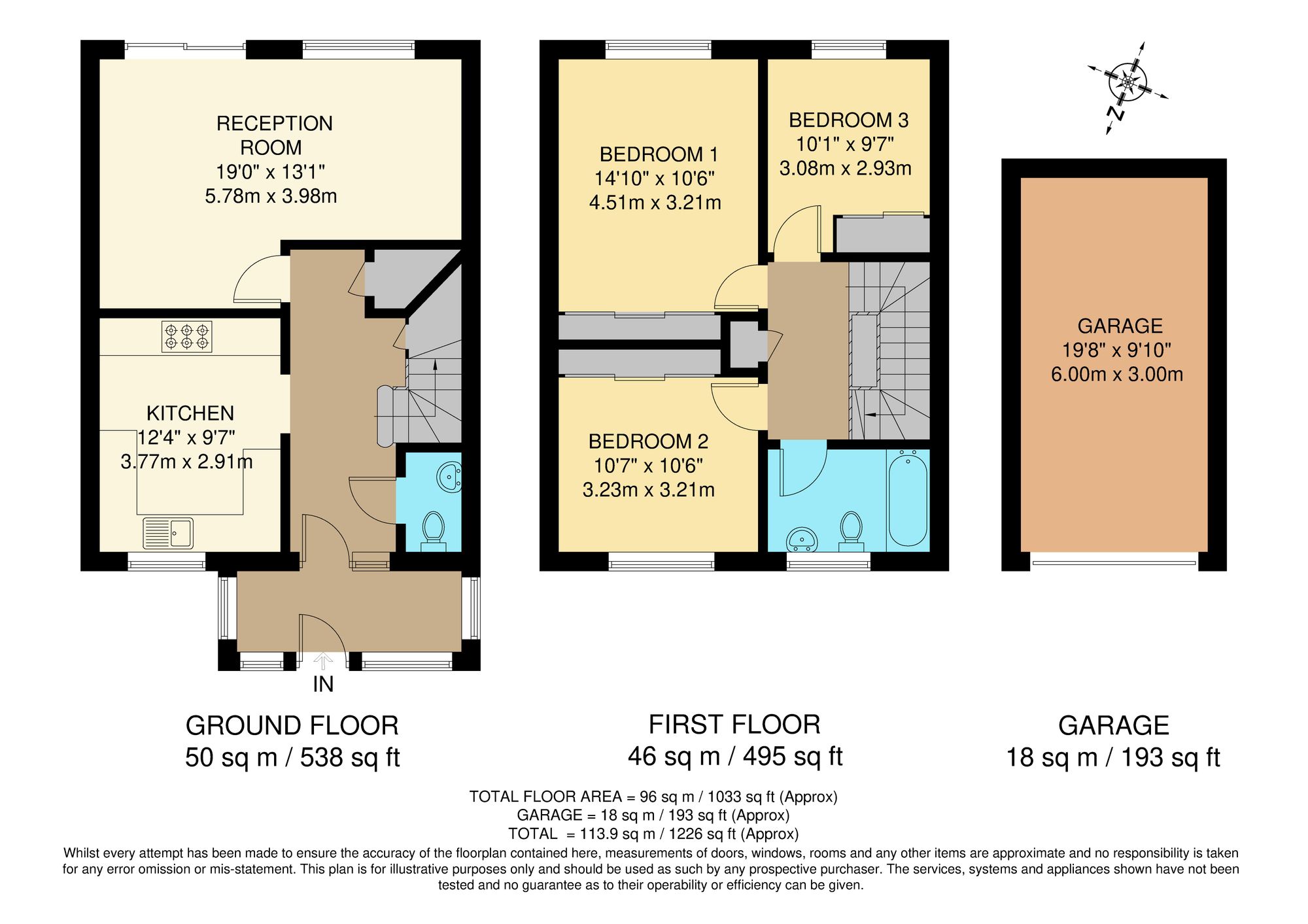 3 bed semi-detached house for sale in Credenhall Drive, Bromley - Property Floorplan