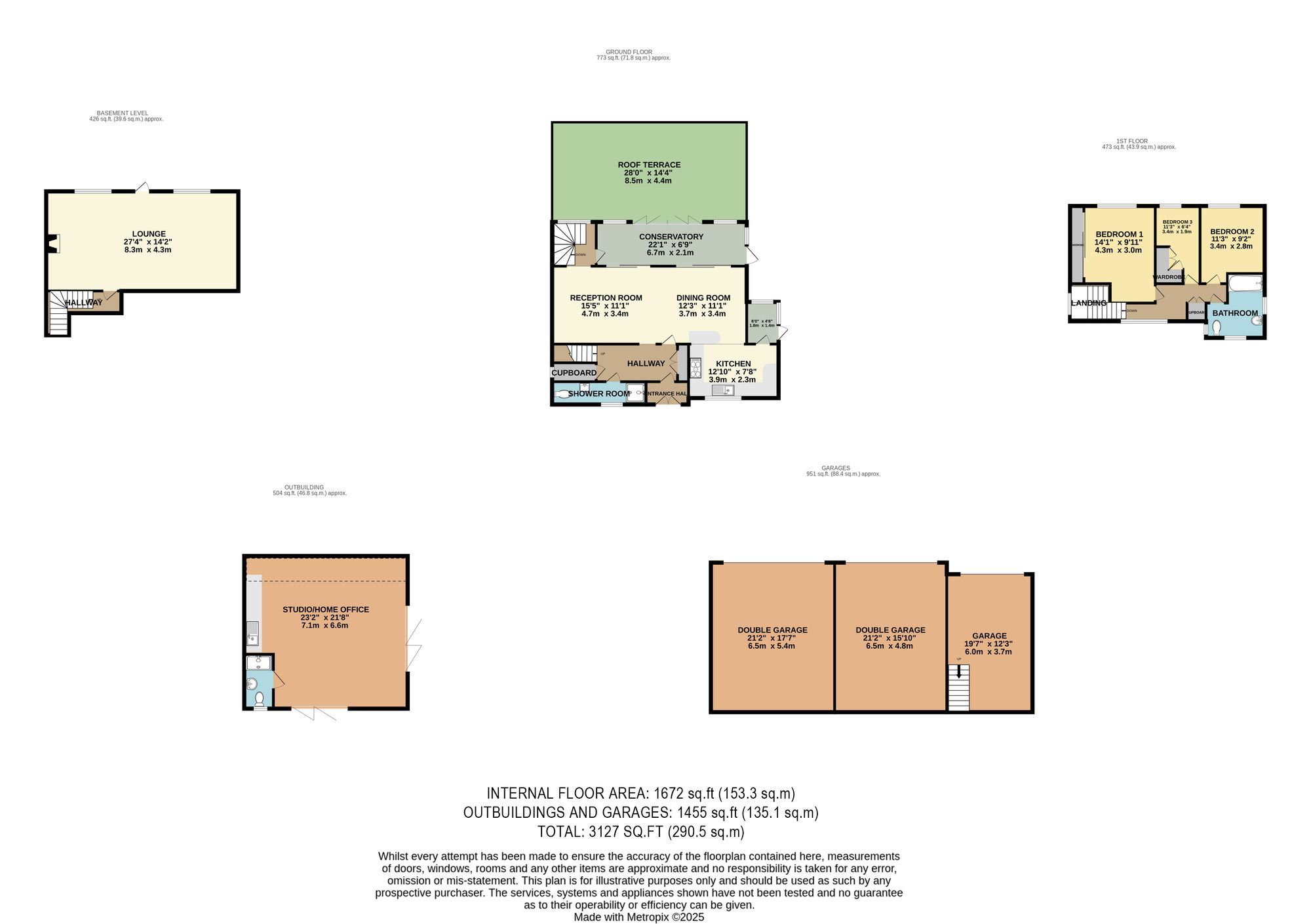 3 bed detached house for sale in Selsdon Road, South Croydon - Property Floorplan
