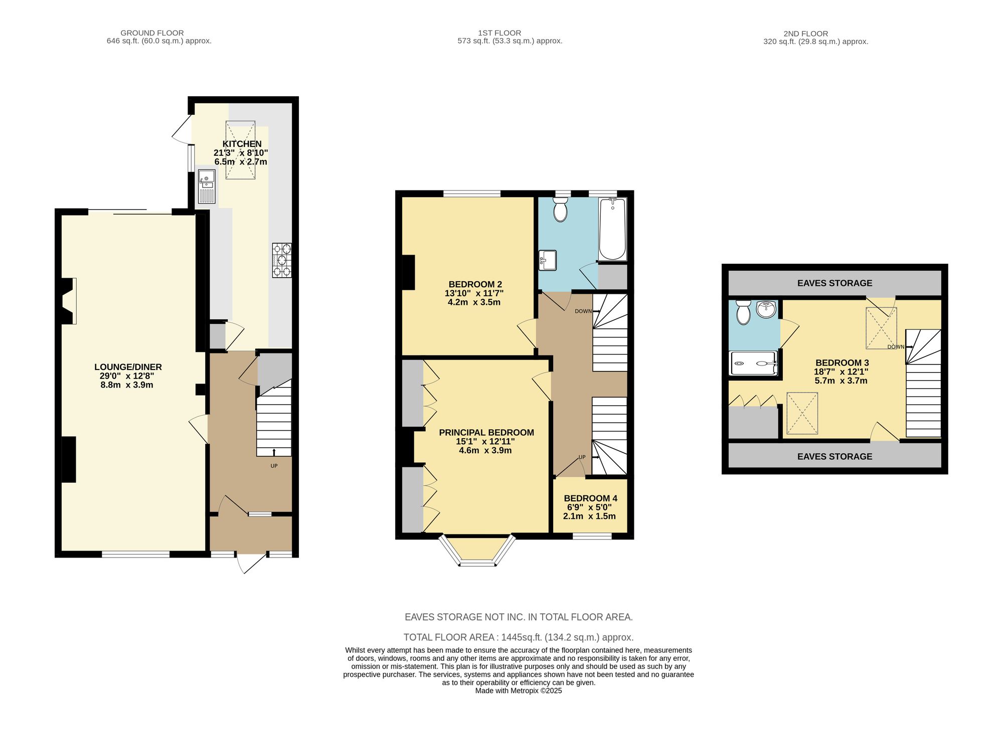 4 bed mid-terraced house for sale in Waddon Court Road, Croydon - Property Floorplan