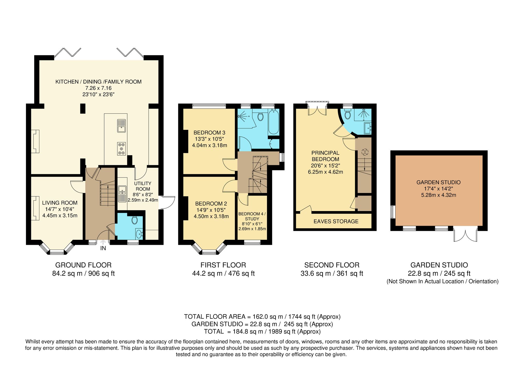 4 bed semi-detached house for sale in Trenham Drive, Warlingham - Property Floorplan