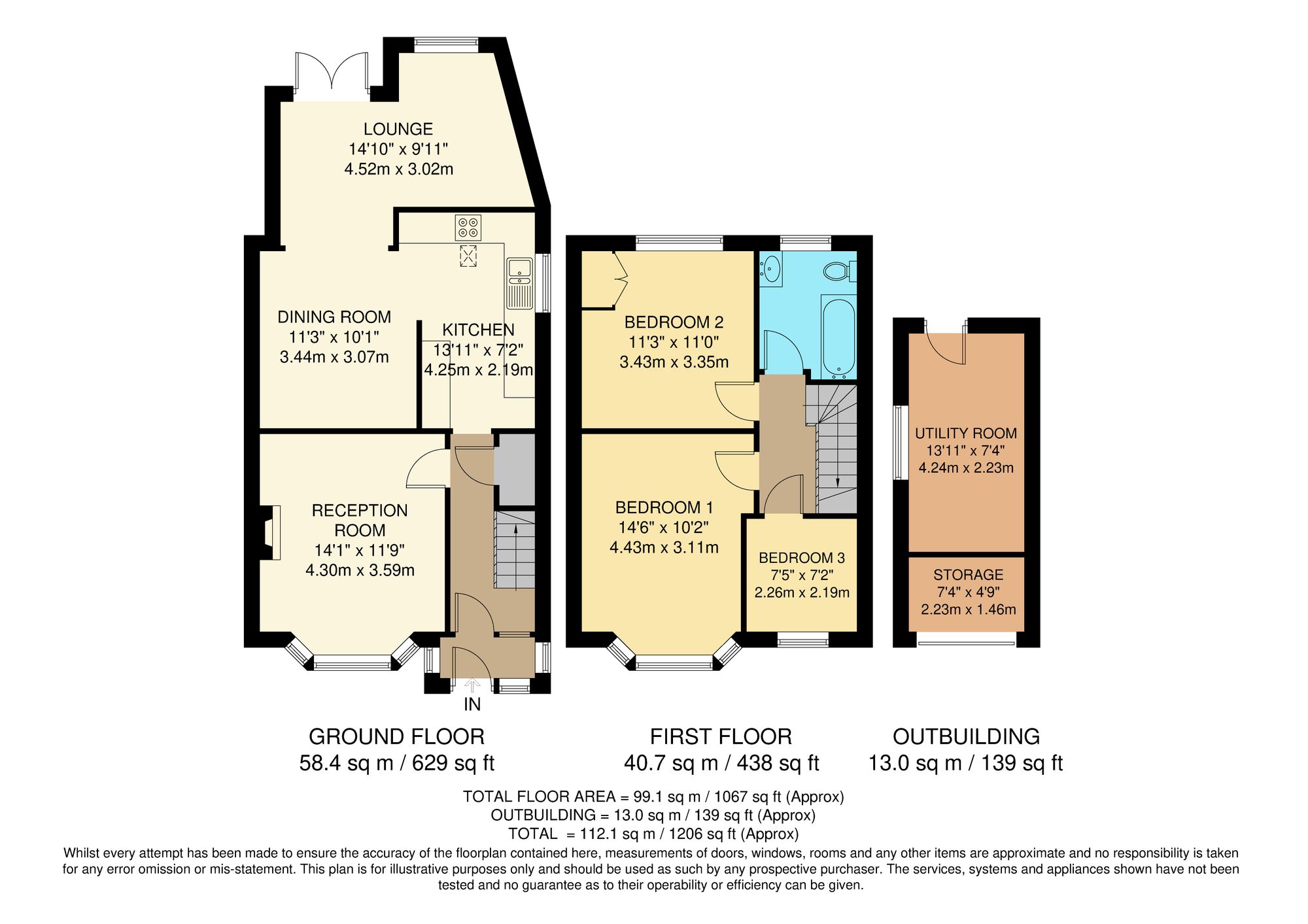 3 bed semi-detached house for sale in Limpsfield Road, South Croydon - Property Floorplan