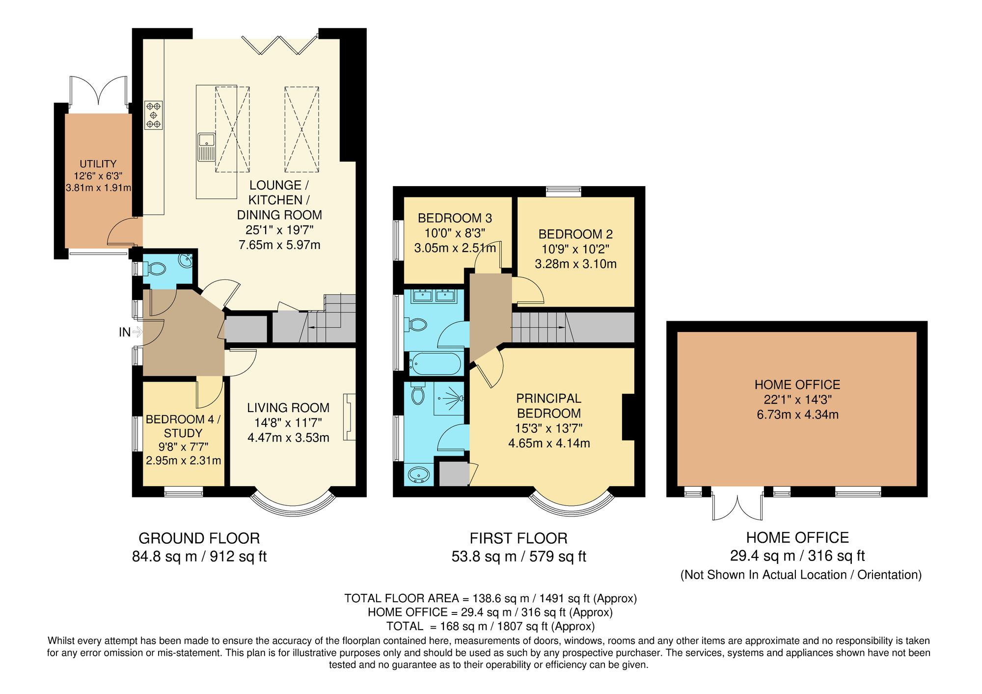 4 bed semi-detached house for sale in Hazelwood Grove, South Croydon - Property Floorplan