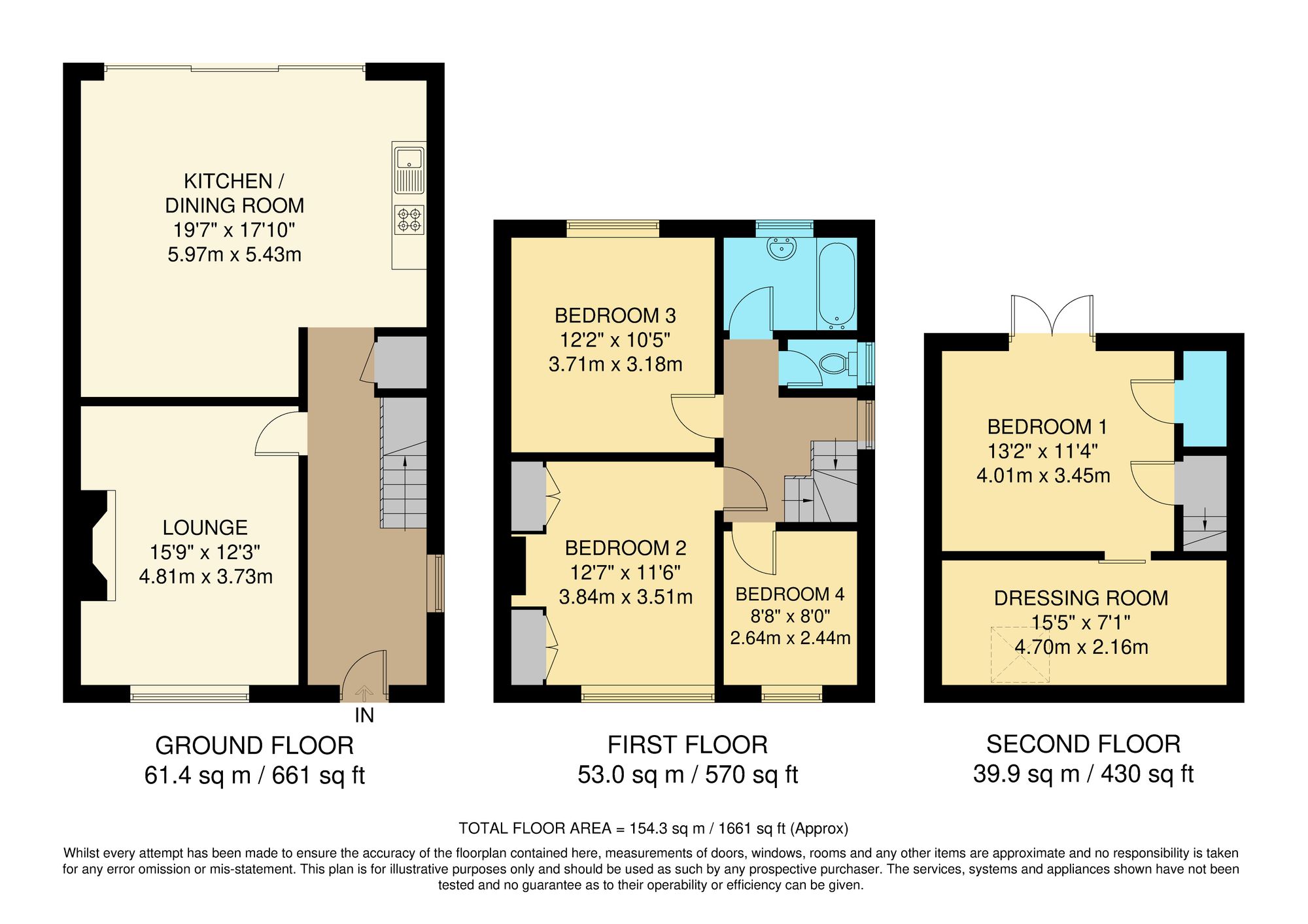 4 bed semi-detached house for sale in South Park Hill Road, South Croydon - Property Floorplan