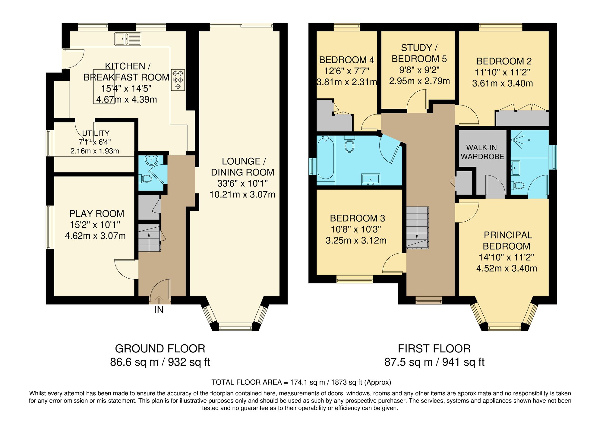 5 bed detached house for sale in Mitchley Avenue, South Croydon - Property Floorplan