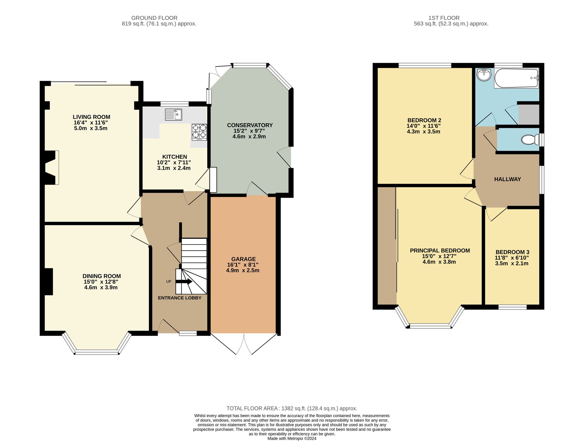 3 bed house for sale in Court Hill, South Croydon - Property Floorplan