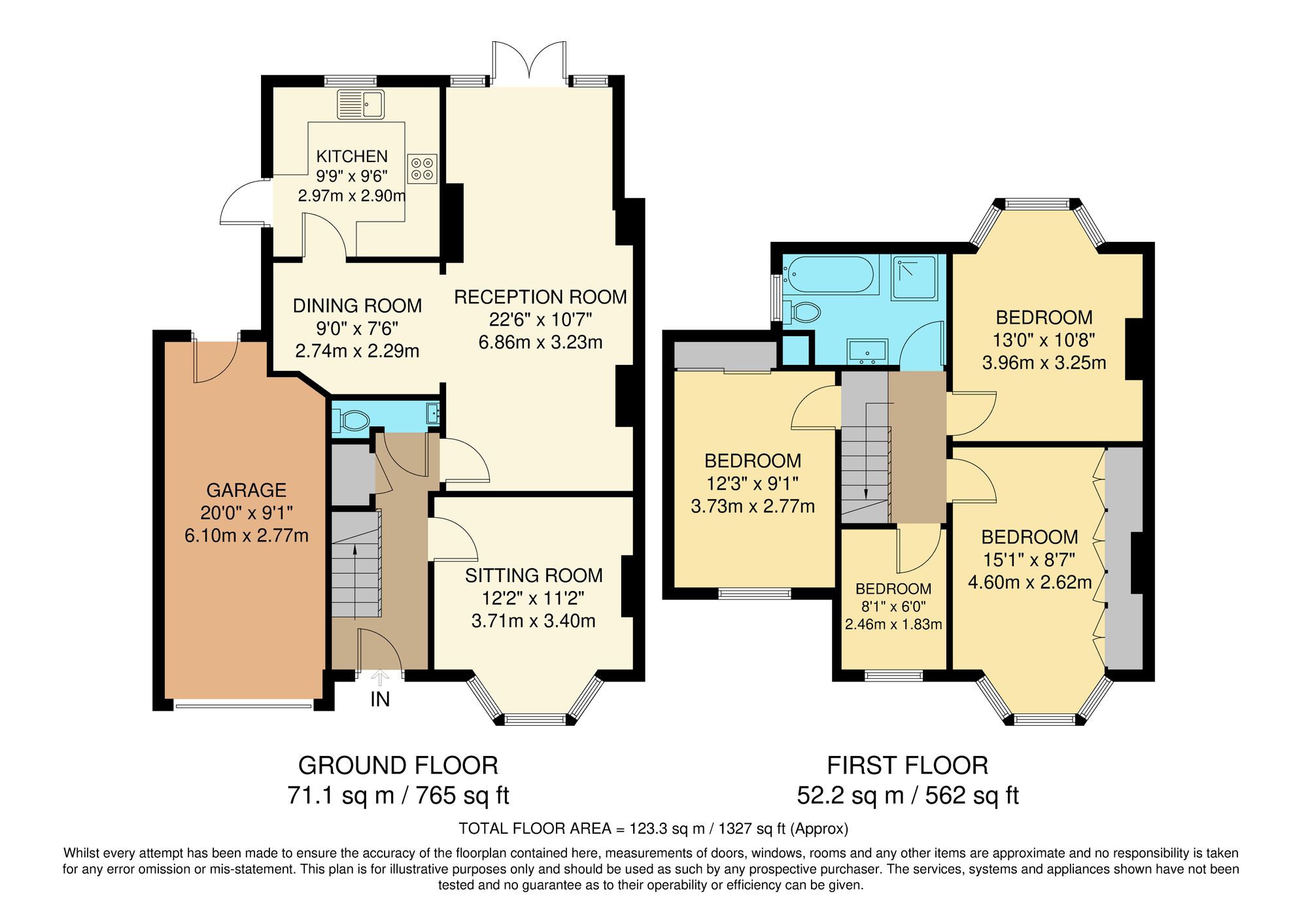 4 bed semi-detached house for sale in Buttermere Gardens, Purley - Property Floorplan