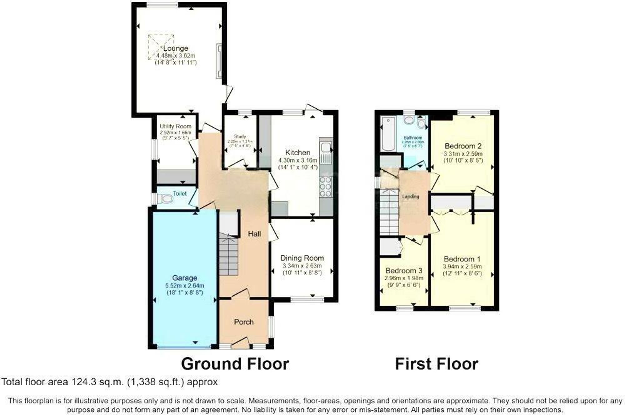 3 bed detached house for sale in Verney Drive, Stratford-Upon-Avon - Property floorplan