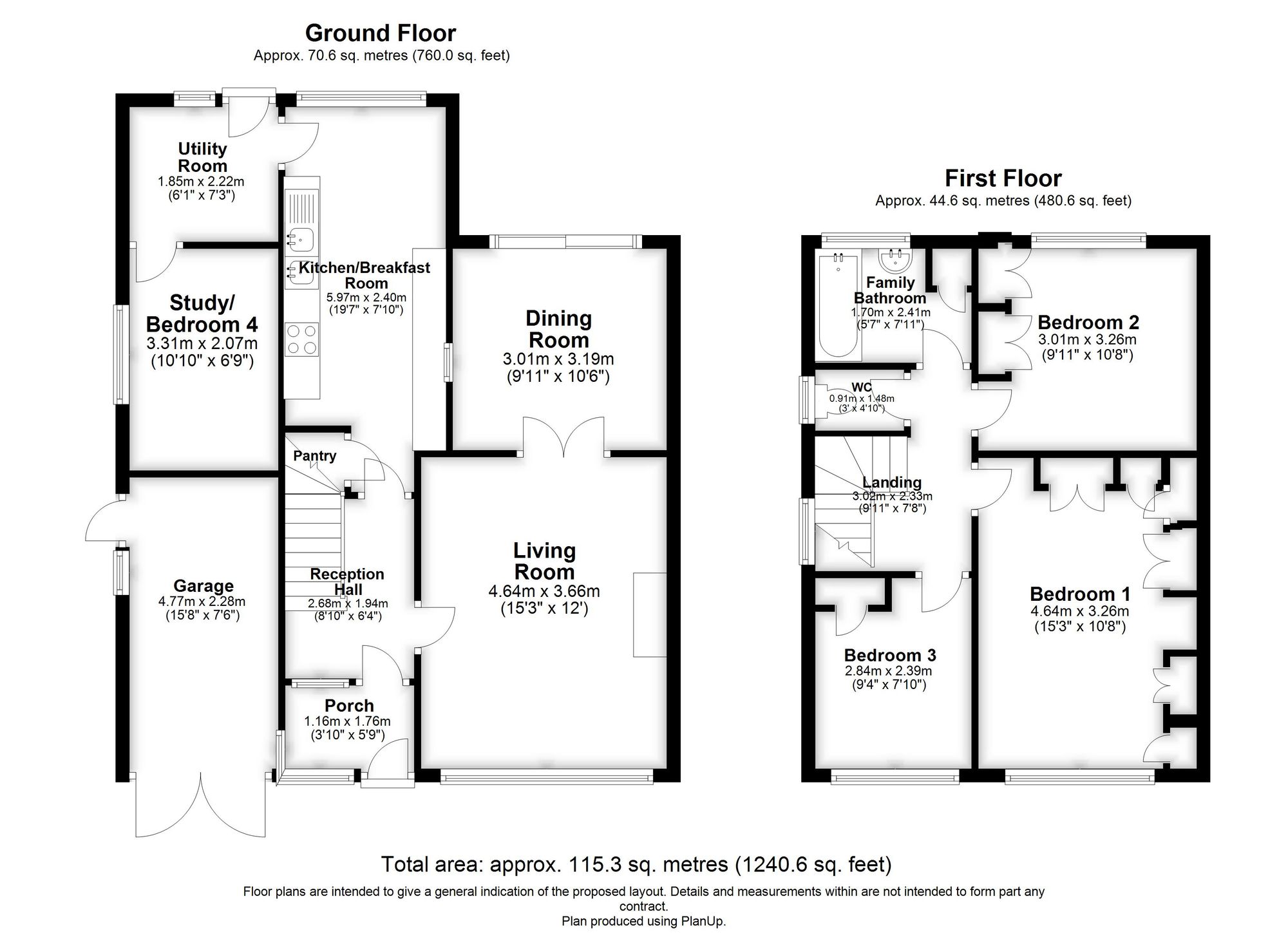 3 bed semi-detached house for sale in Shelley Road, Stratford-Upon-Avon - Property floorplan