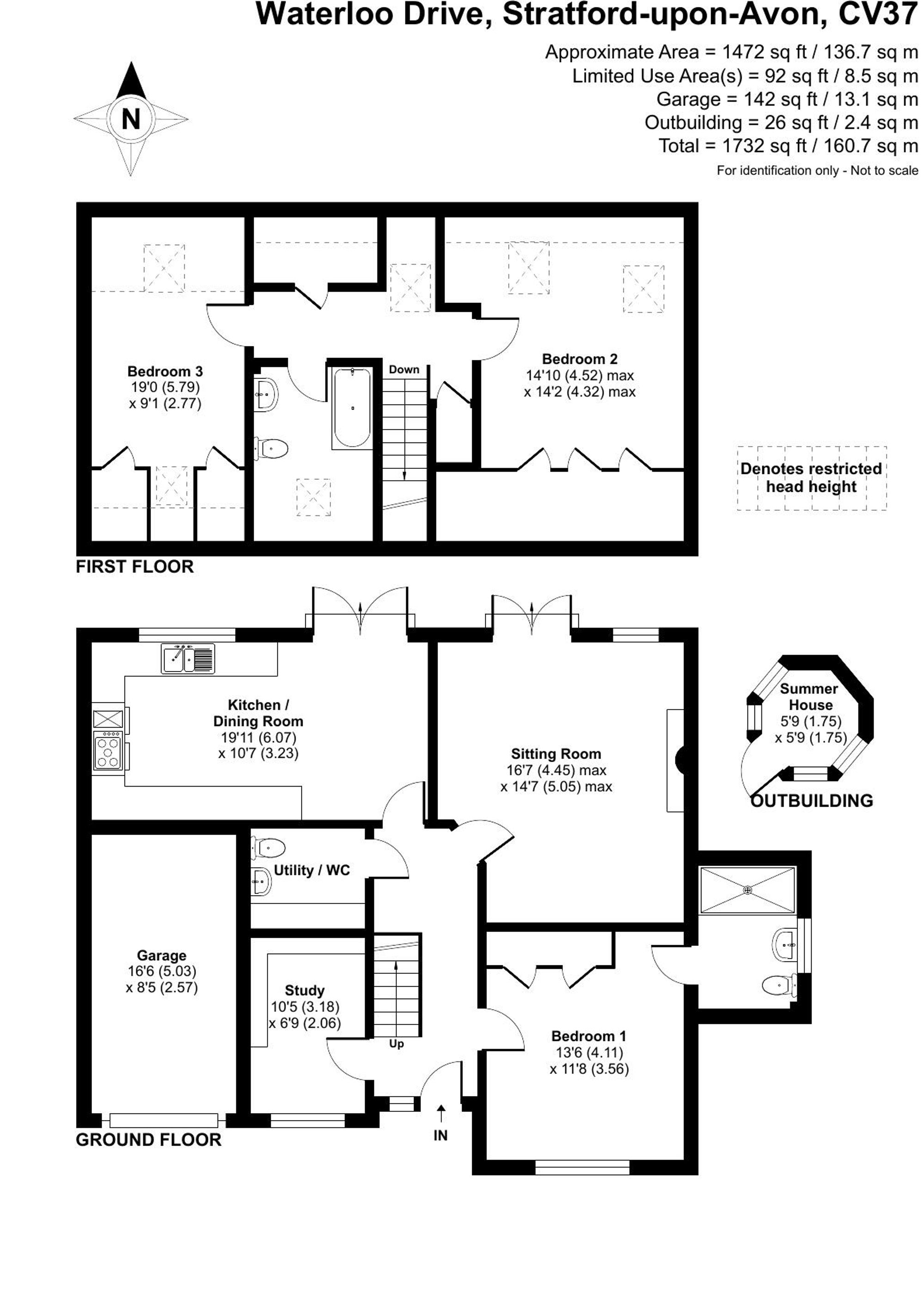 3 bed chalet for sale in Waterloo Drive, Stratford-Upon-Avon - Property floorplan