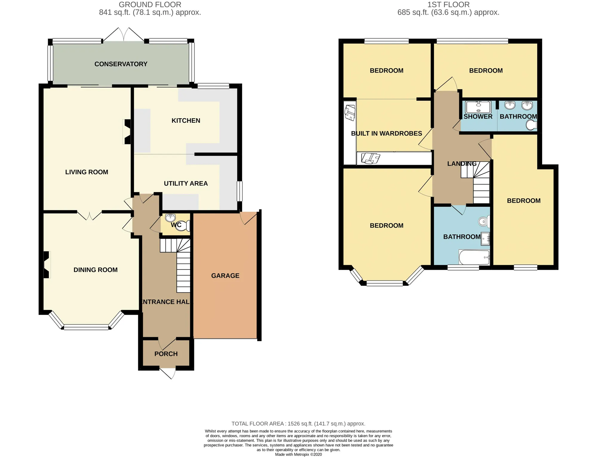 4 bed semi-detached house for sale in Tennyson Avenue, Grays - Property floorplan