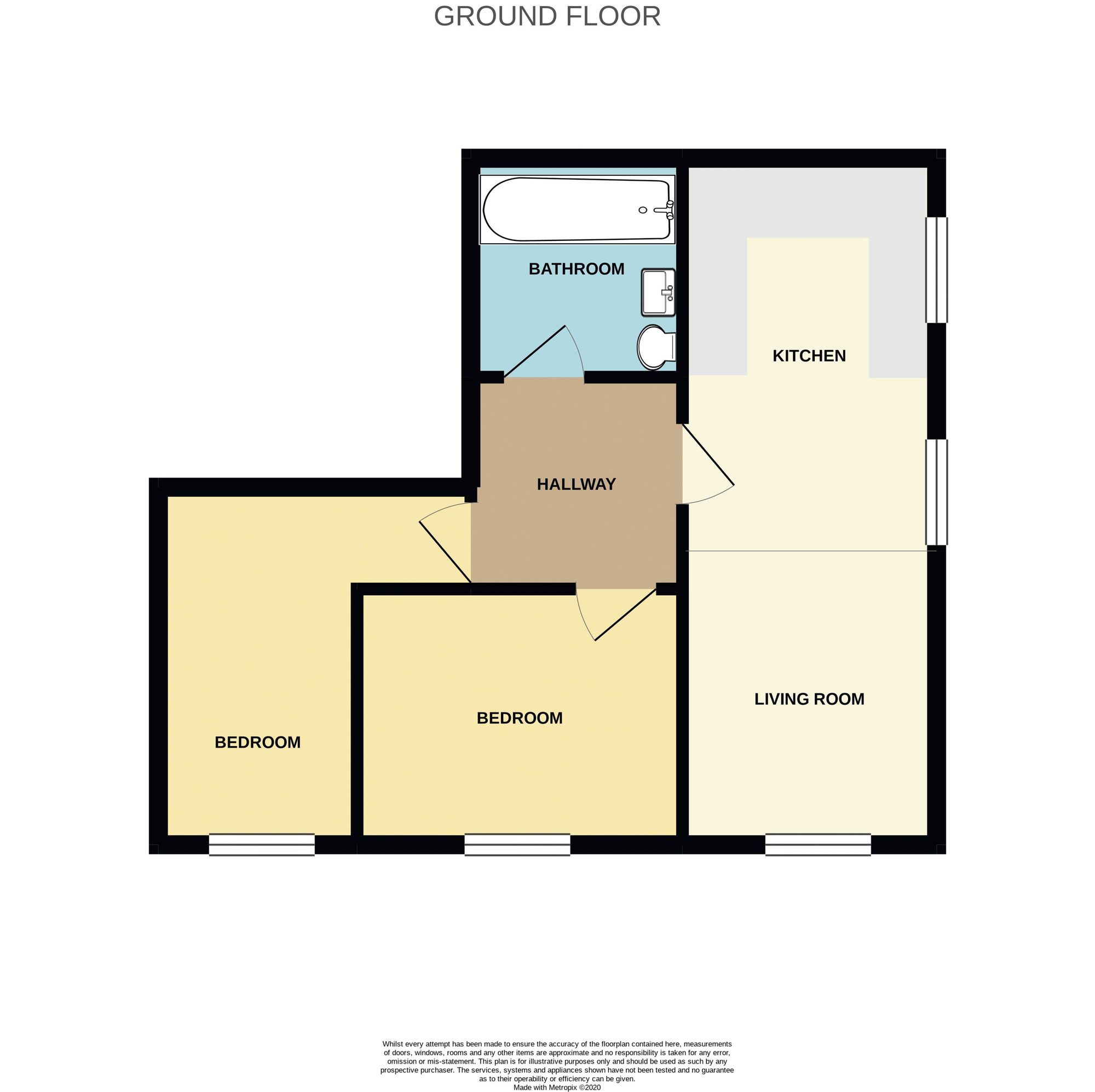 2 bed to rent in Southend Road, Stanford-Le-Hope - Property floorplan