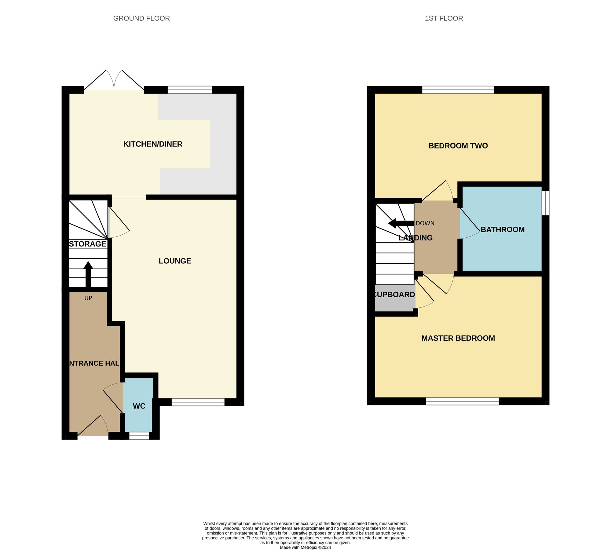 2 bed house for sale in Sanderling Close, Tilbury - Property floorplan