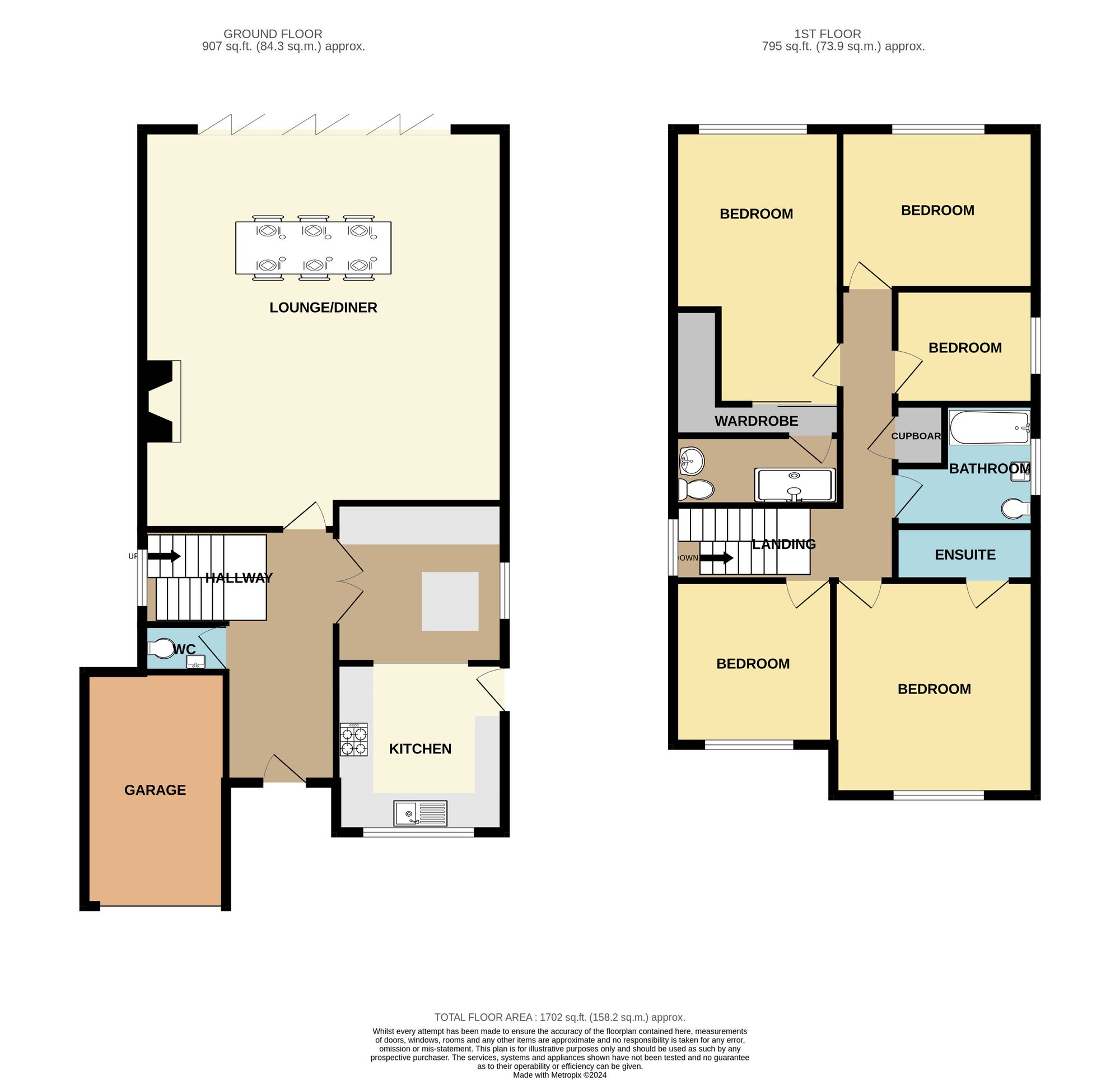 5 bed house for sale in Southend Road, Stanford-Le-Hope - Property floorplan