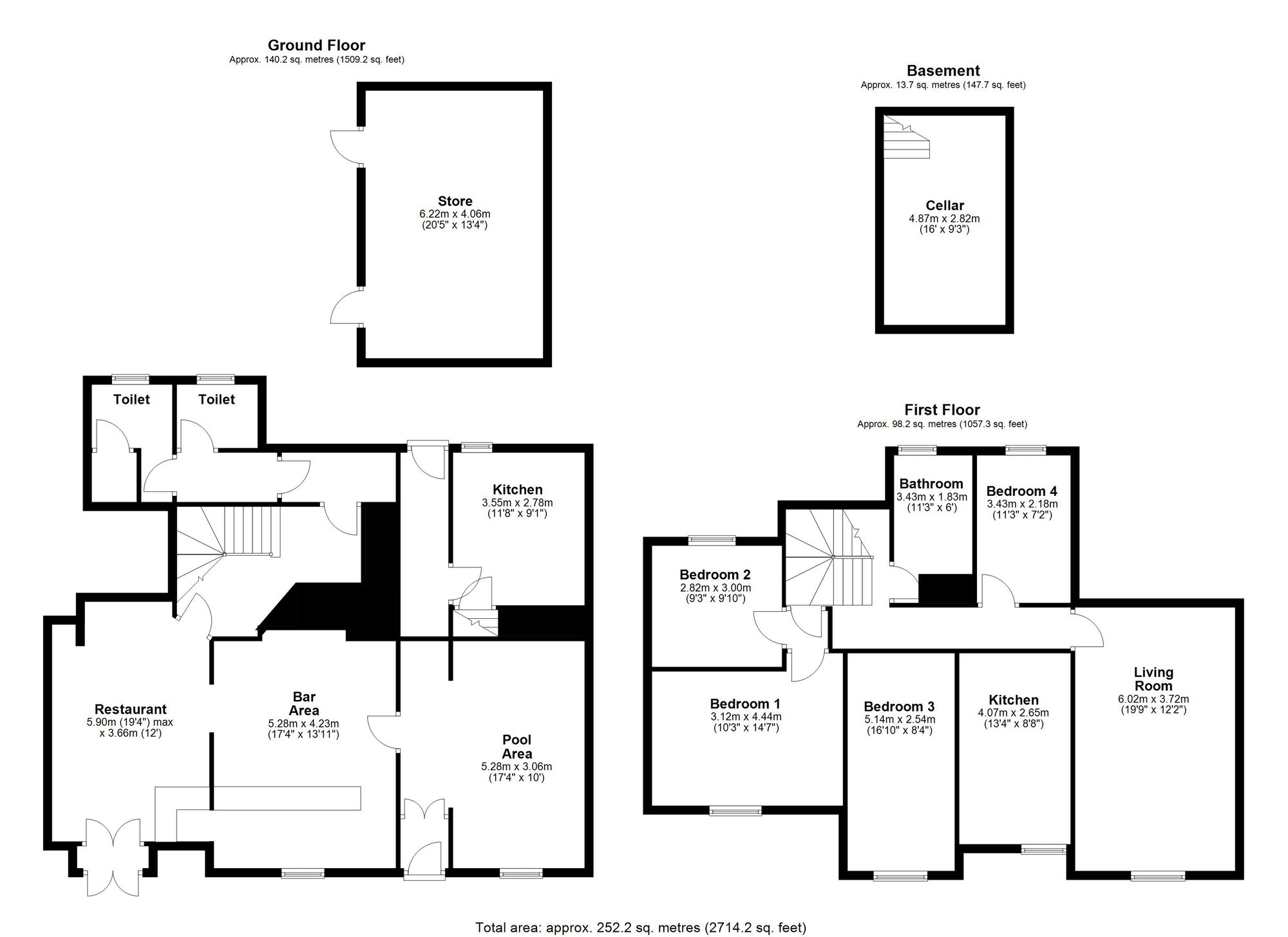 For sale in Bow, Crediton - Property floorplan