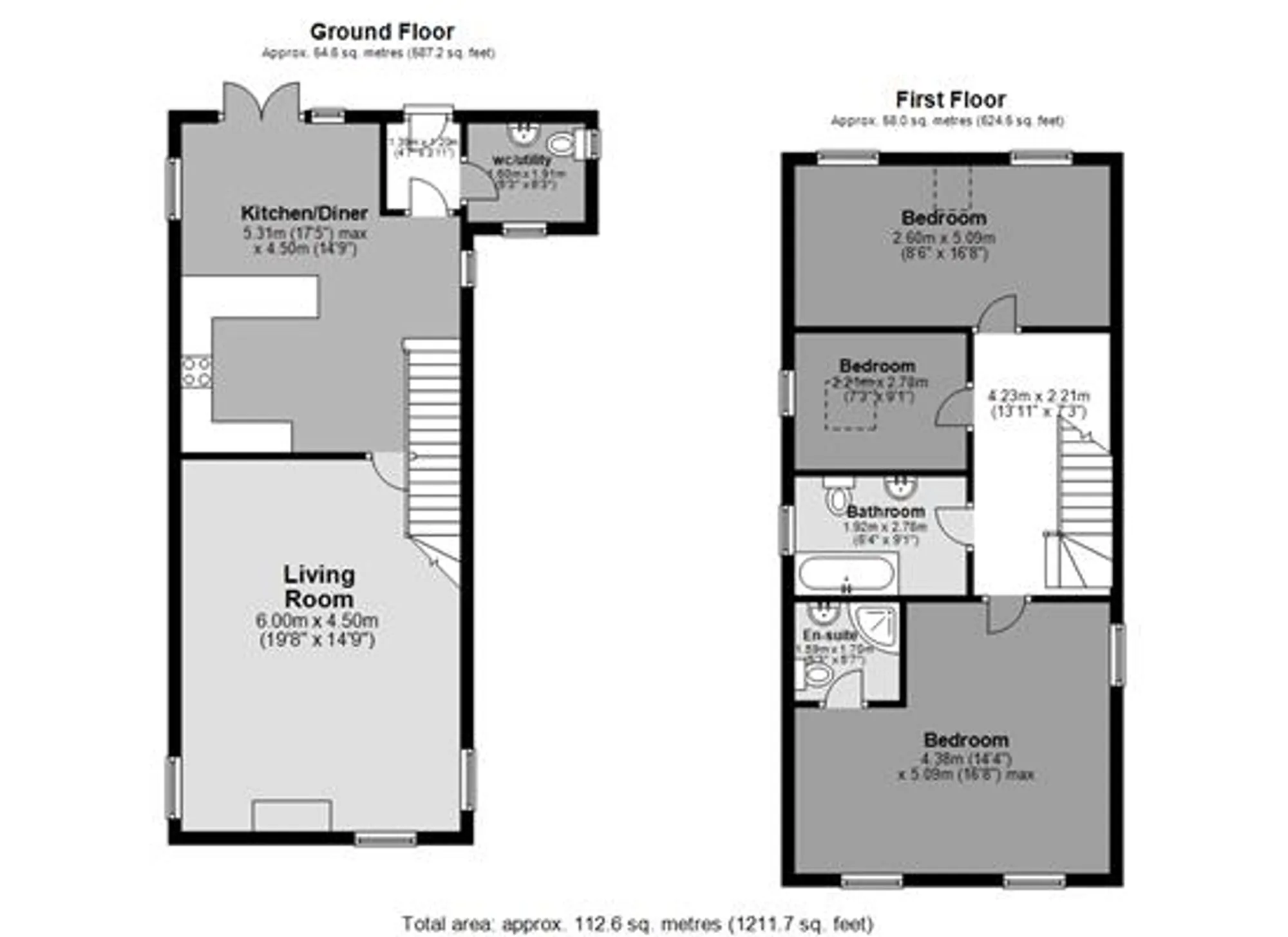 3 bed detached house to rent in Stockleigh Pomeroy, Crediton - Property floorplan