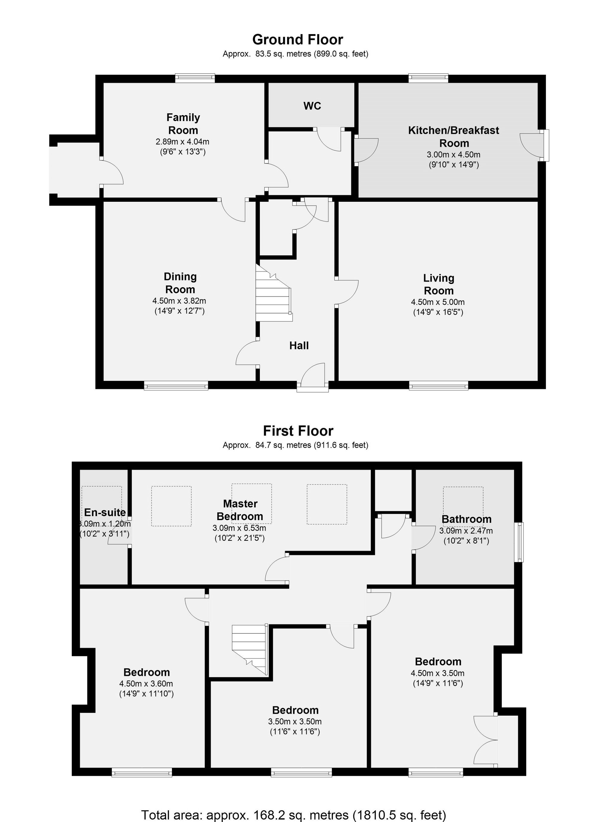 4 bed detached house for sale in Tedburn St. Mary, Exeter - Property floorplan