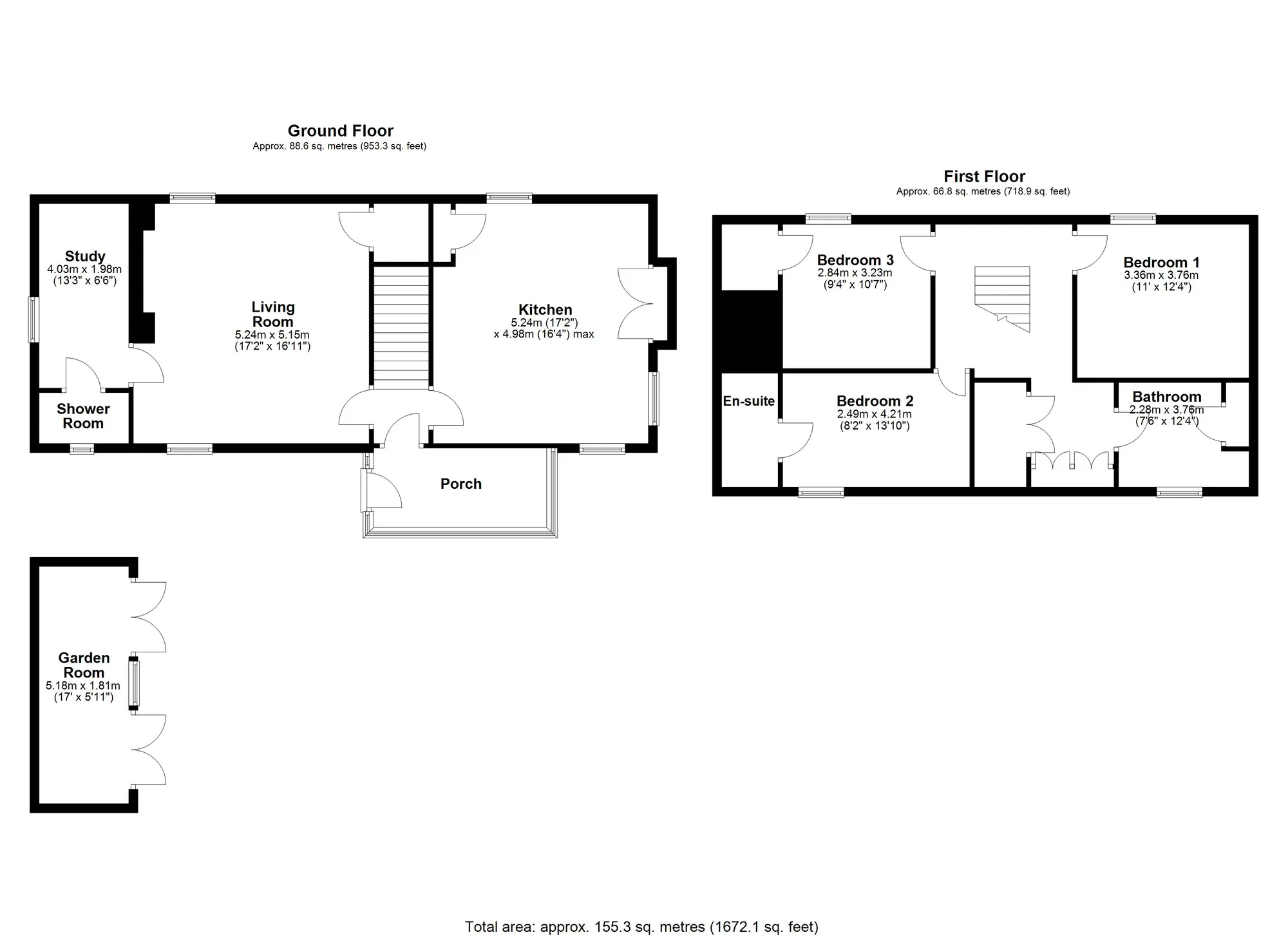 4 bed detached house for sale in Riddlecombe, Chulmleigh - Property floorplan