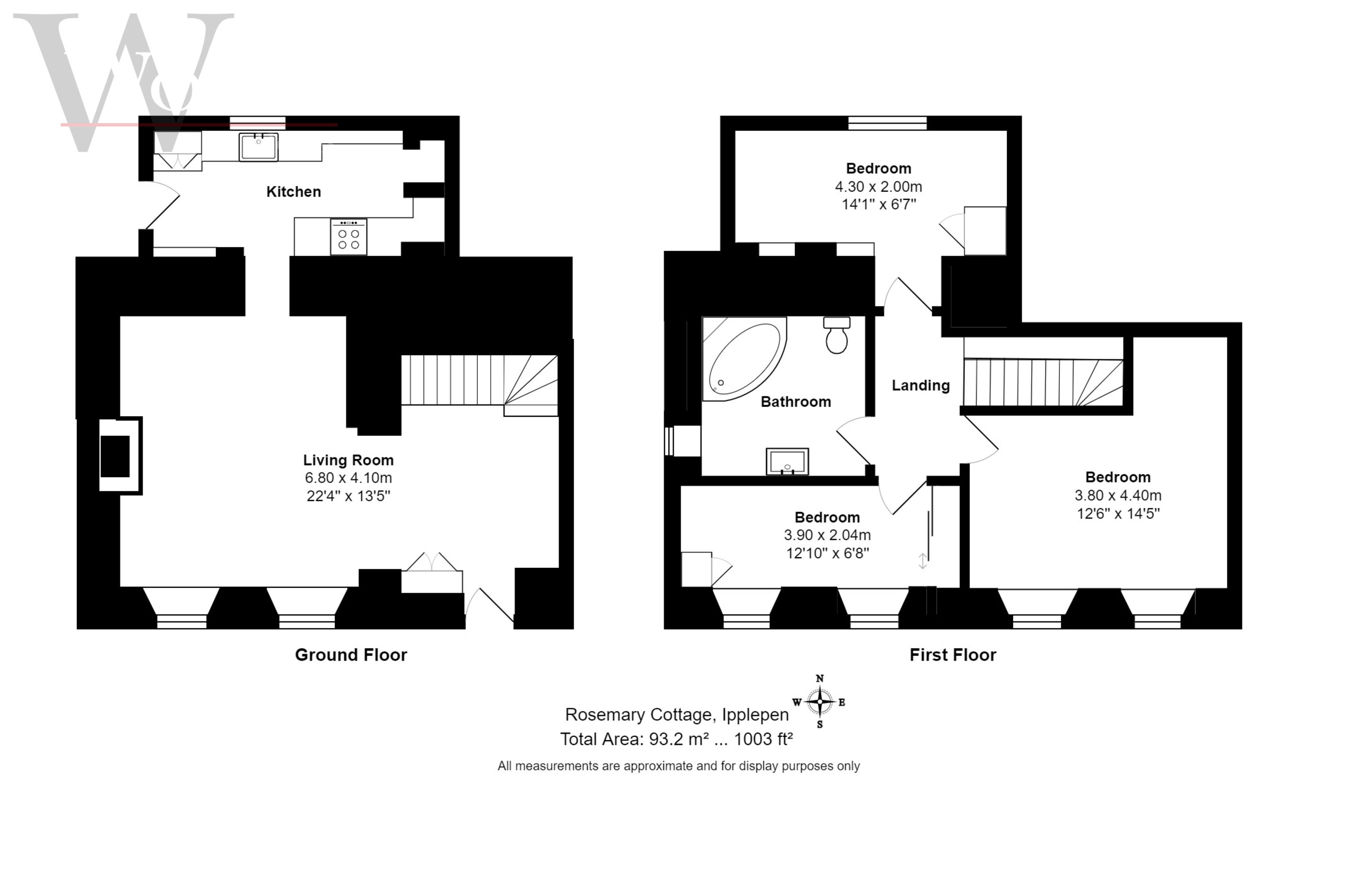 3 bed cottage for sale in Ipplepen, Newton Abbot - Property floorplan
