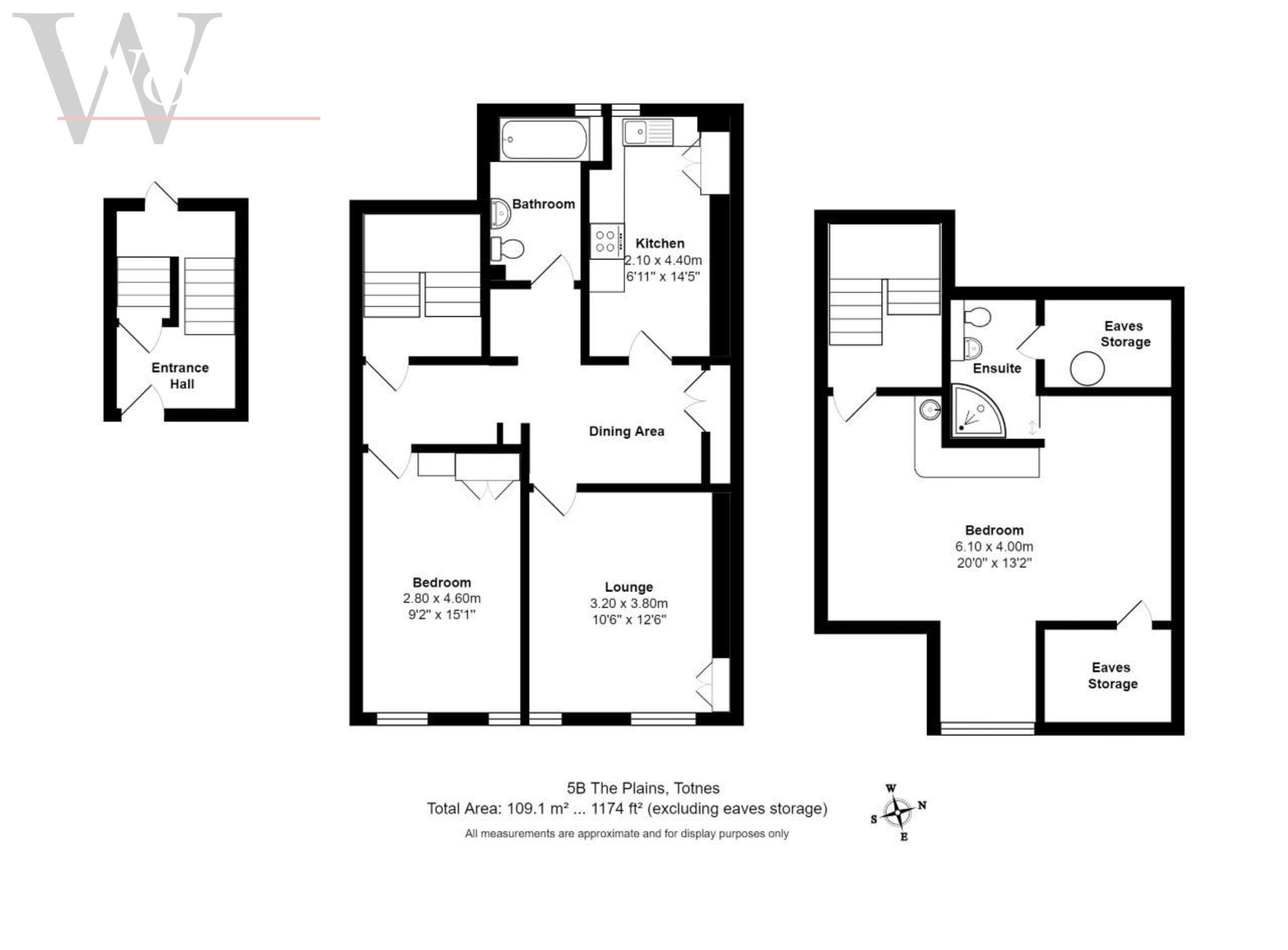 2 bed apartment for sale, Totnes - Property floorplan