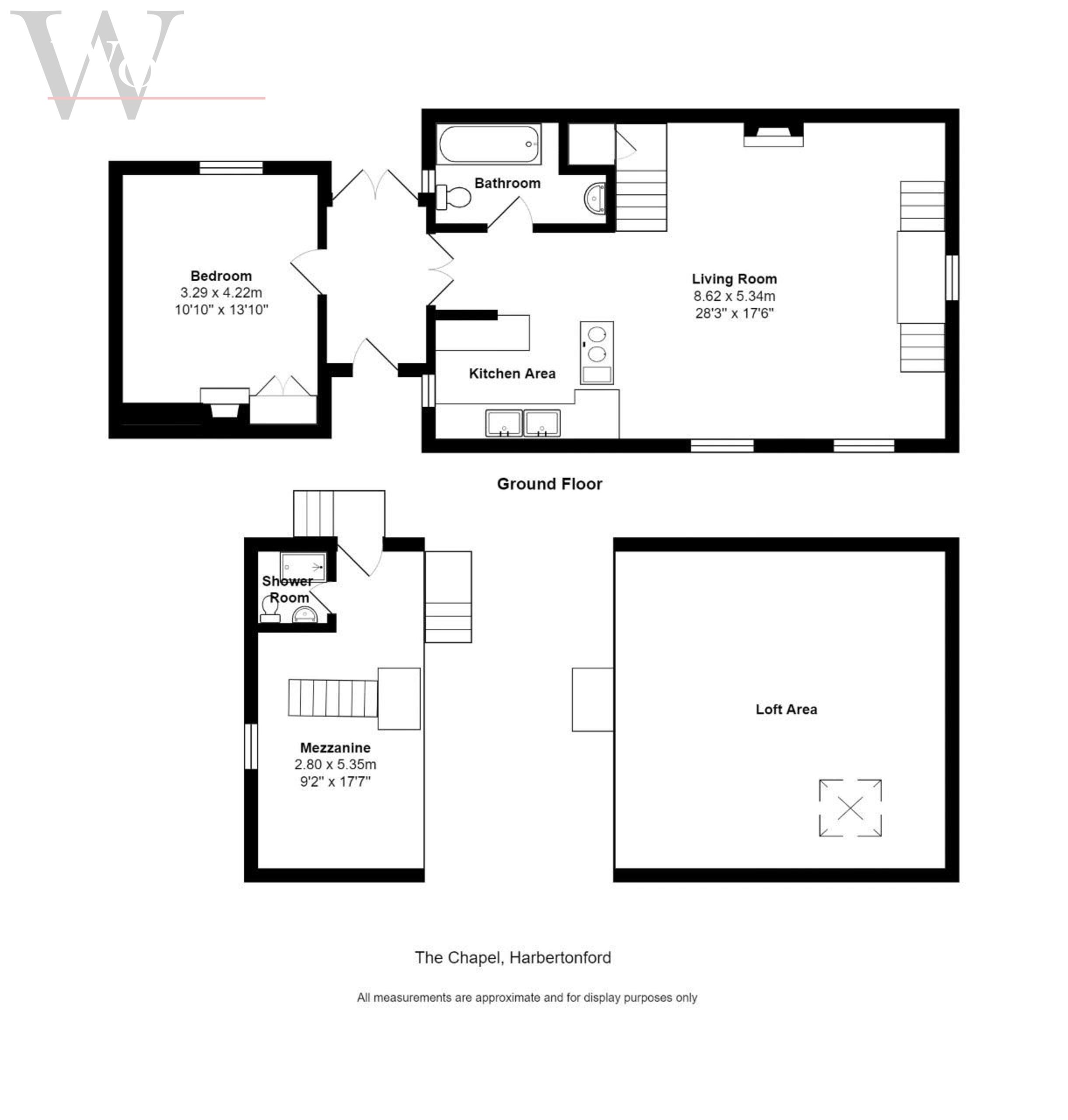2 bed detached house for sale in Harbertonford, Totnes - Property floorplan