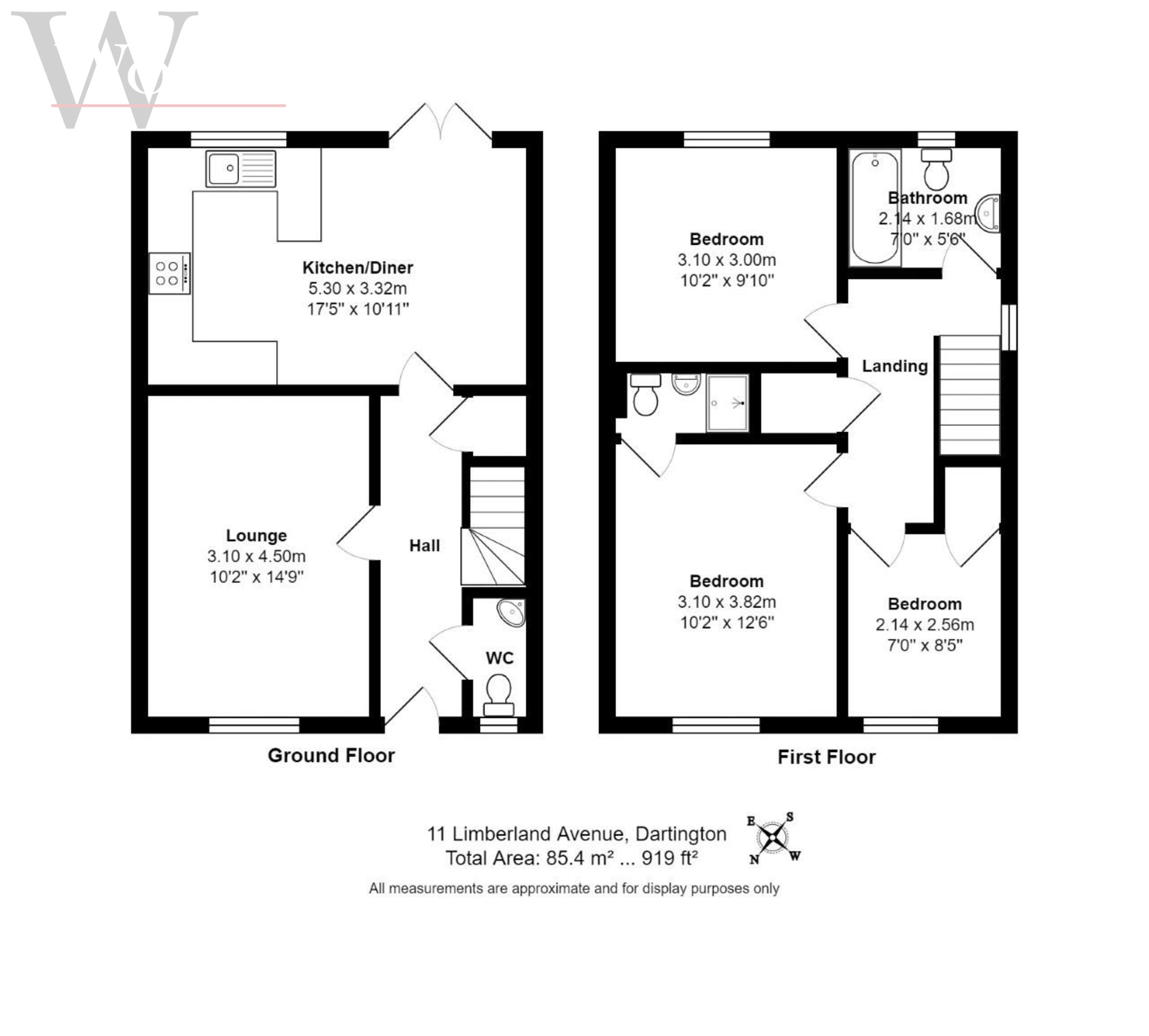 3 bed terraced house for sale in Dartington, Dartington - Property floorplan