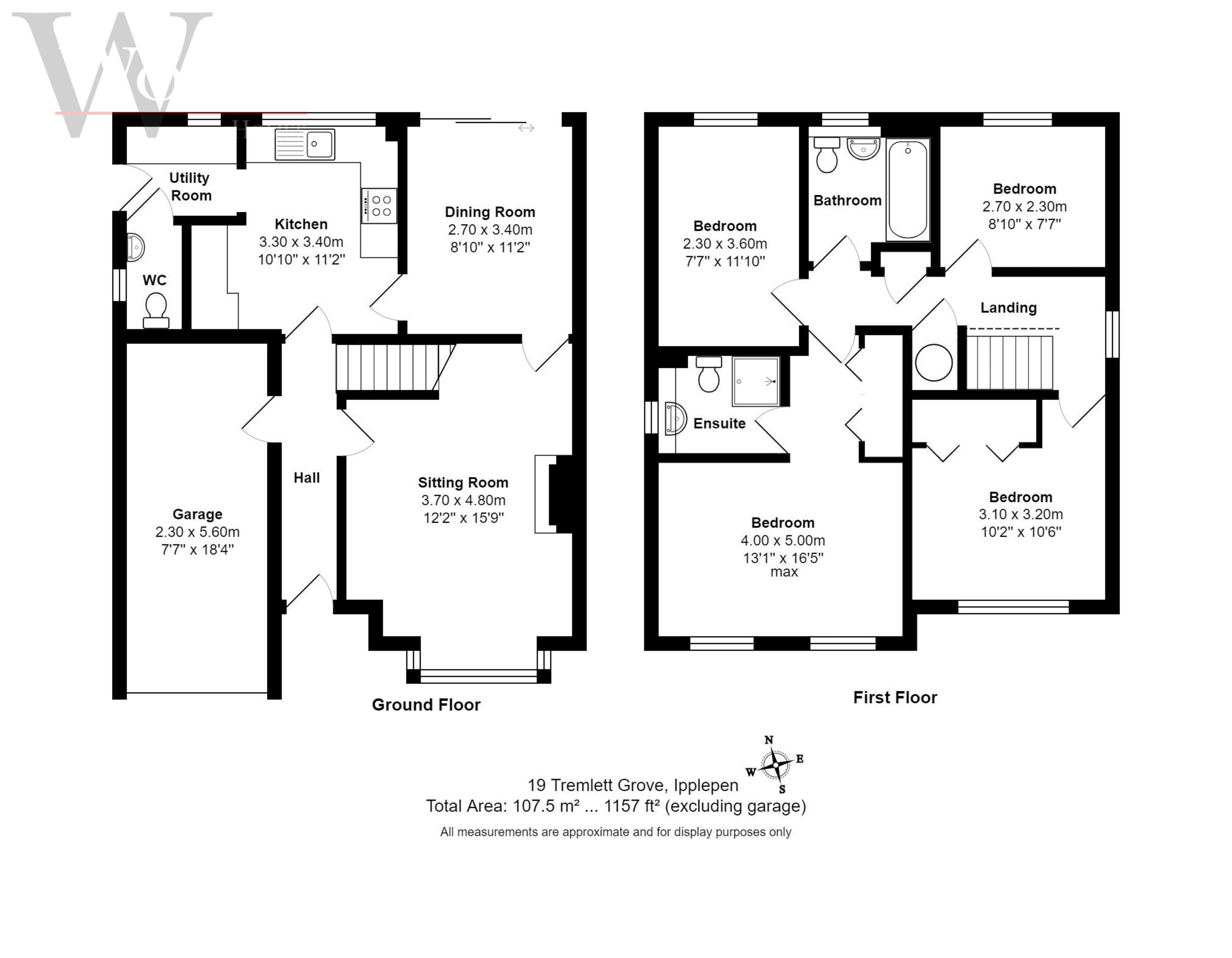 4 bed detached house for sale in Ipplepen, Ipplepen - Property floorplan