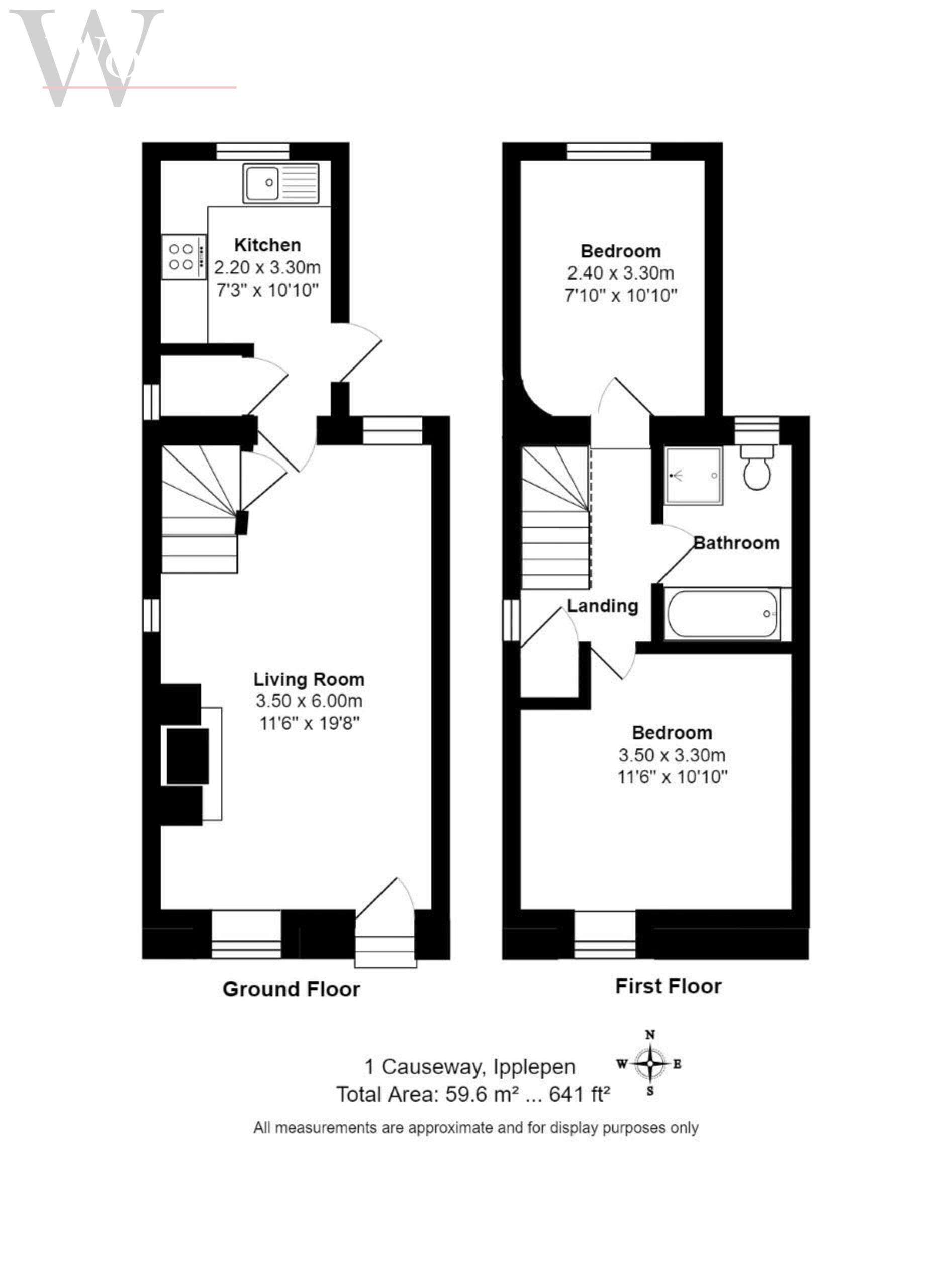 2 bed cottage for sale in Causeway East Street, Ipplepen - Property floorplan