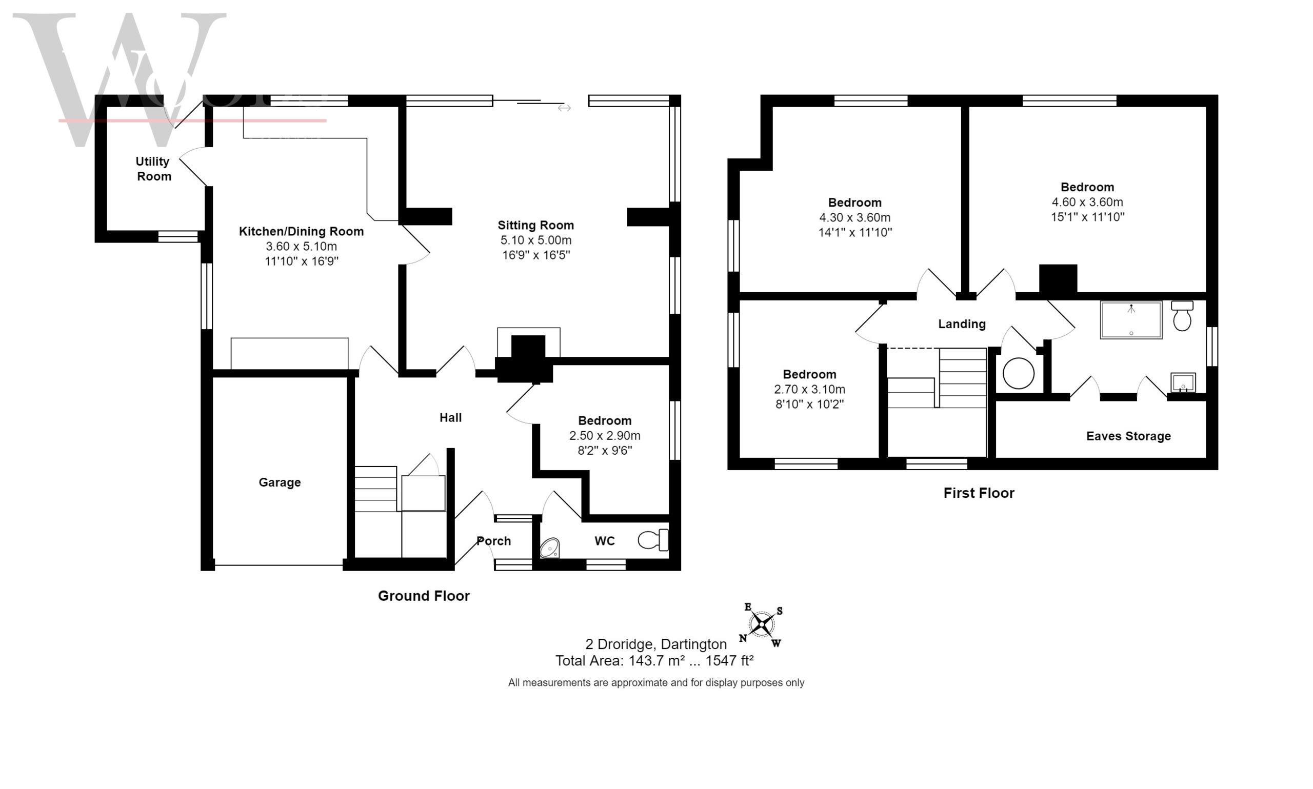 4 bed detached house for sale in Dartington, Totnes - Property floorplan