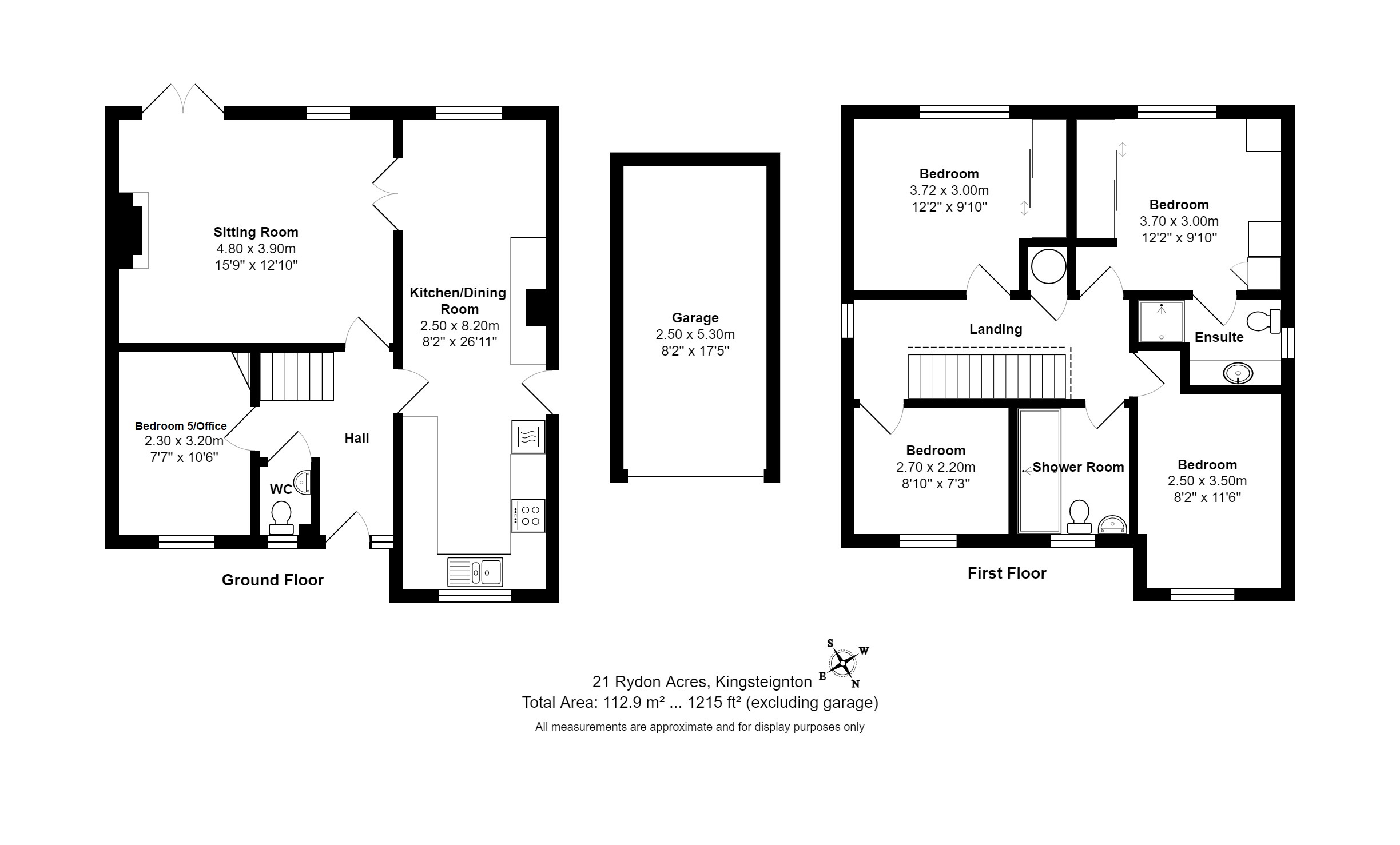 5 bed detached house for sale in Kingsteignton, Kingsteignton - Property floorplan