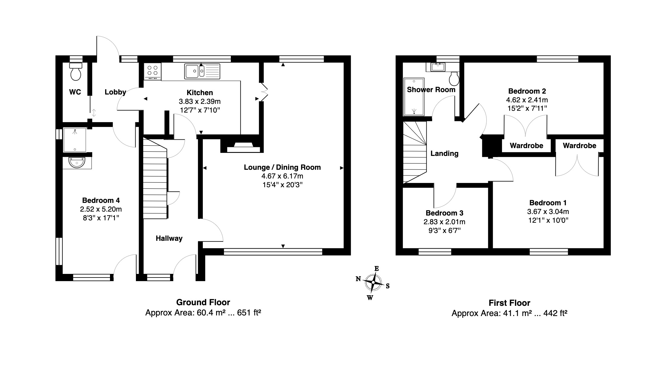 4 bed semi-detached house for sale in Whitears Way, Kingsteignton - Property floorplan