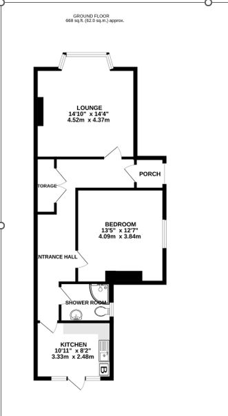 1 bed apartment to rent in Decoy Road, Newton Abbot - Property floorplan