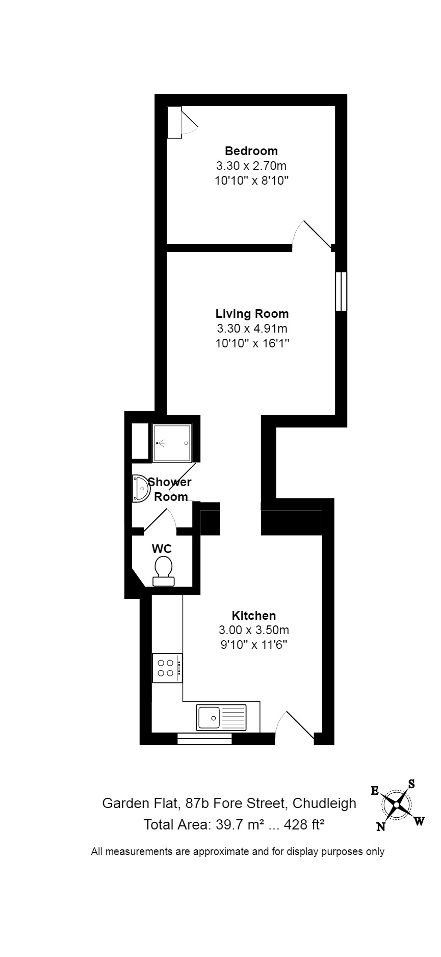 1 bed apartment to rent in Fore Street, Newton Abbot - Property floorplan