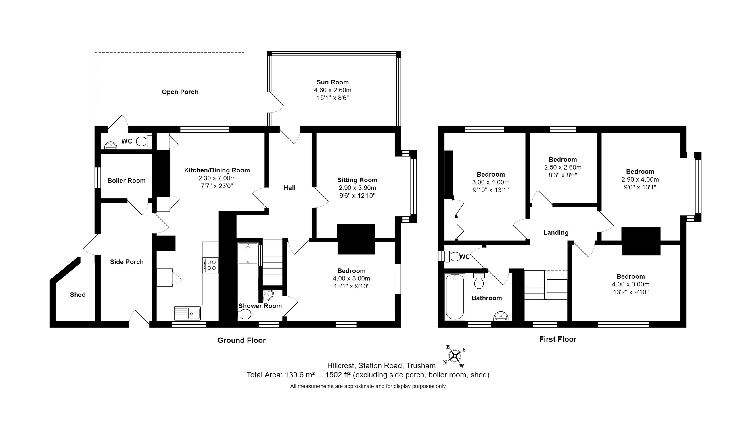 5 bed detached house for sale in Station Road, Trusham - Property floorplan