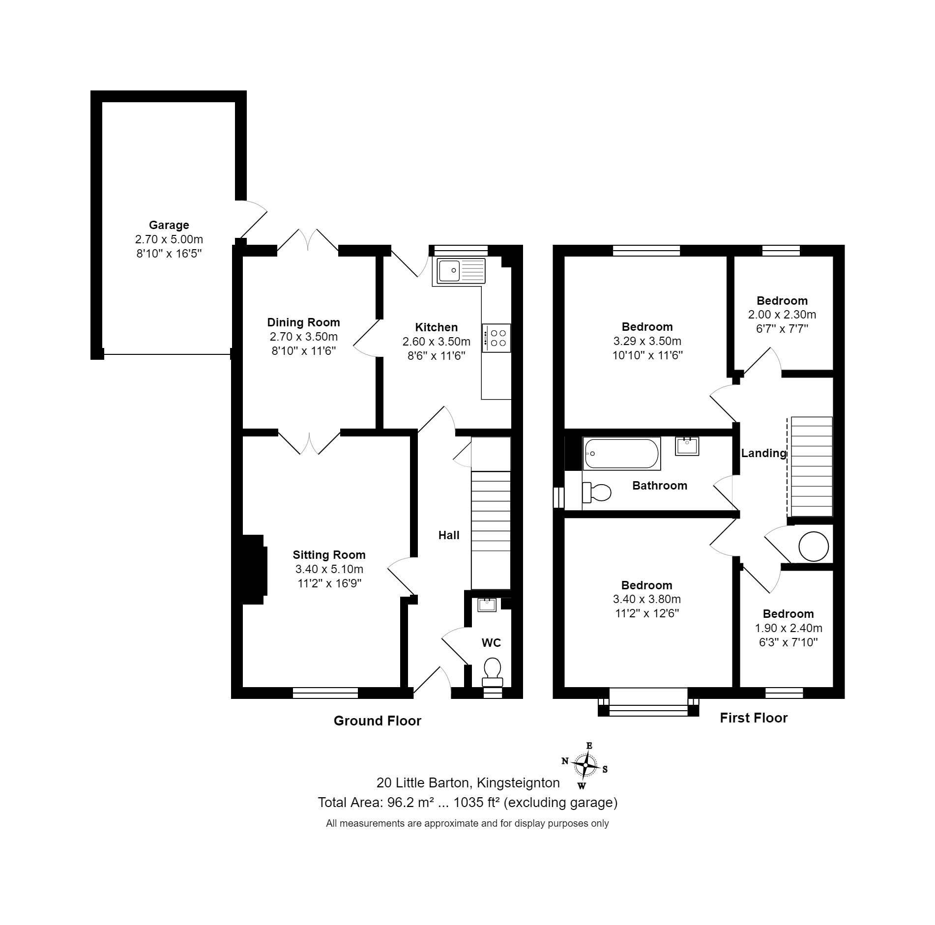 4 bed semi-detached house for sale in Kingsteignton, Newton Abbot - Property floorplan
