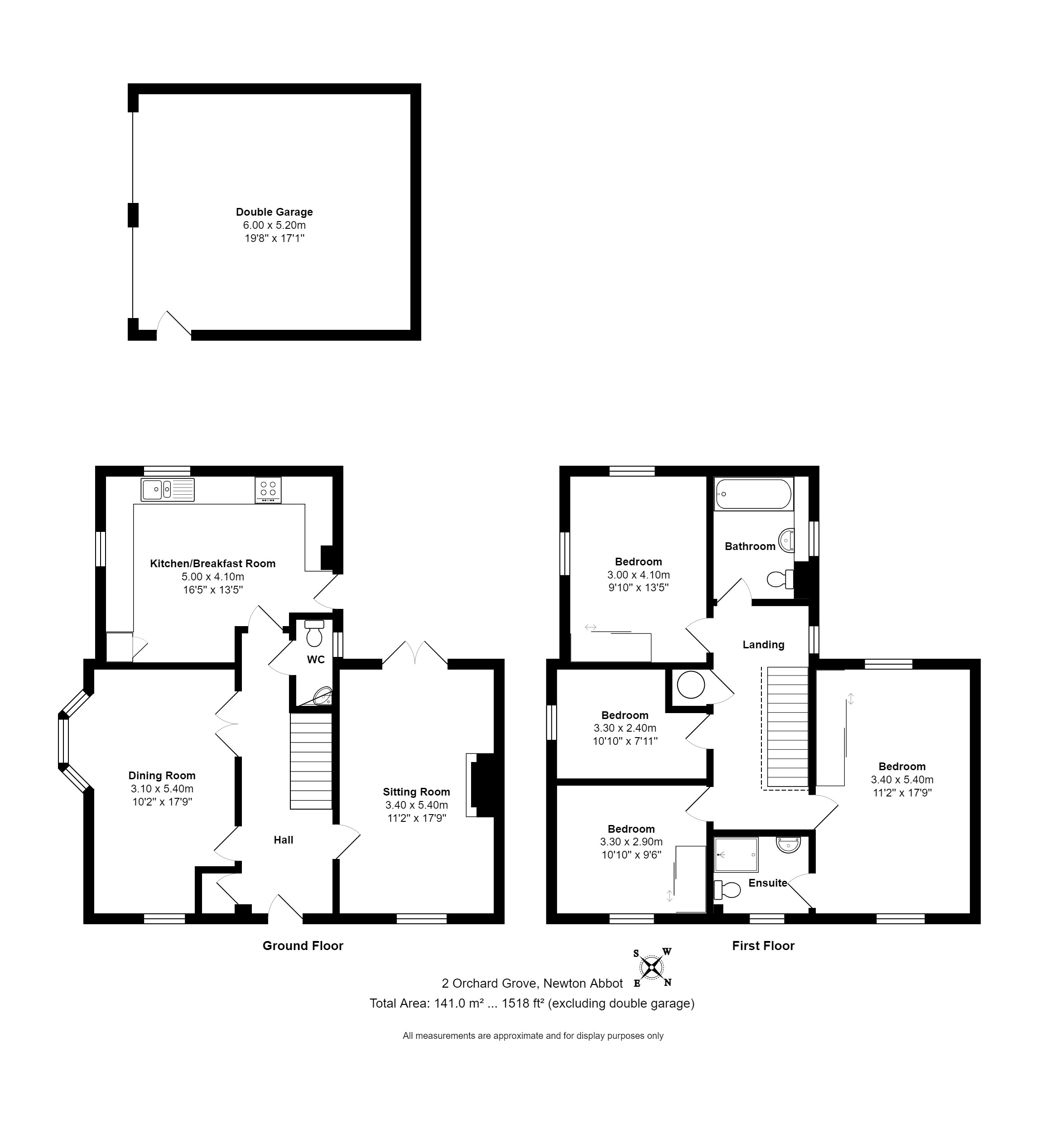 4 bed detached house for sale in Orchard Grove, Newton Abbot - Property floorplan