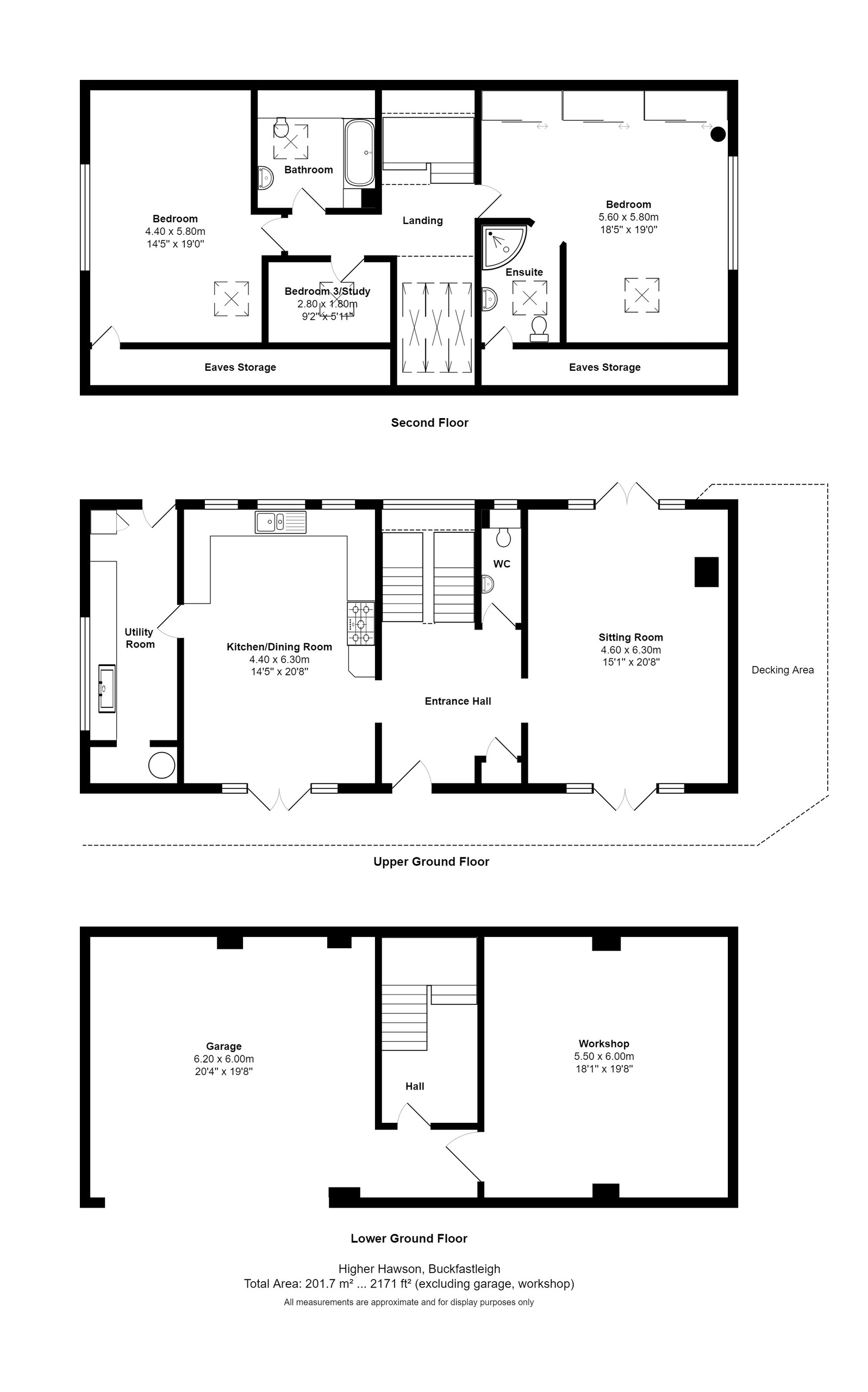 3 bed detached house for sale in Scorriton, Buckfastleigh - Property floorplan