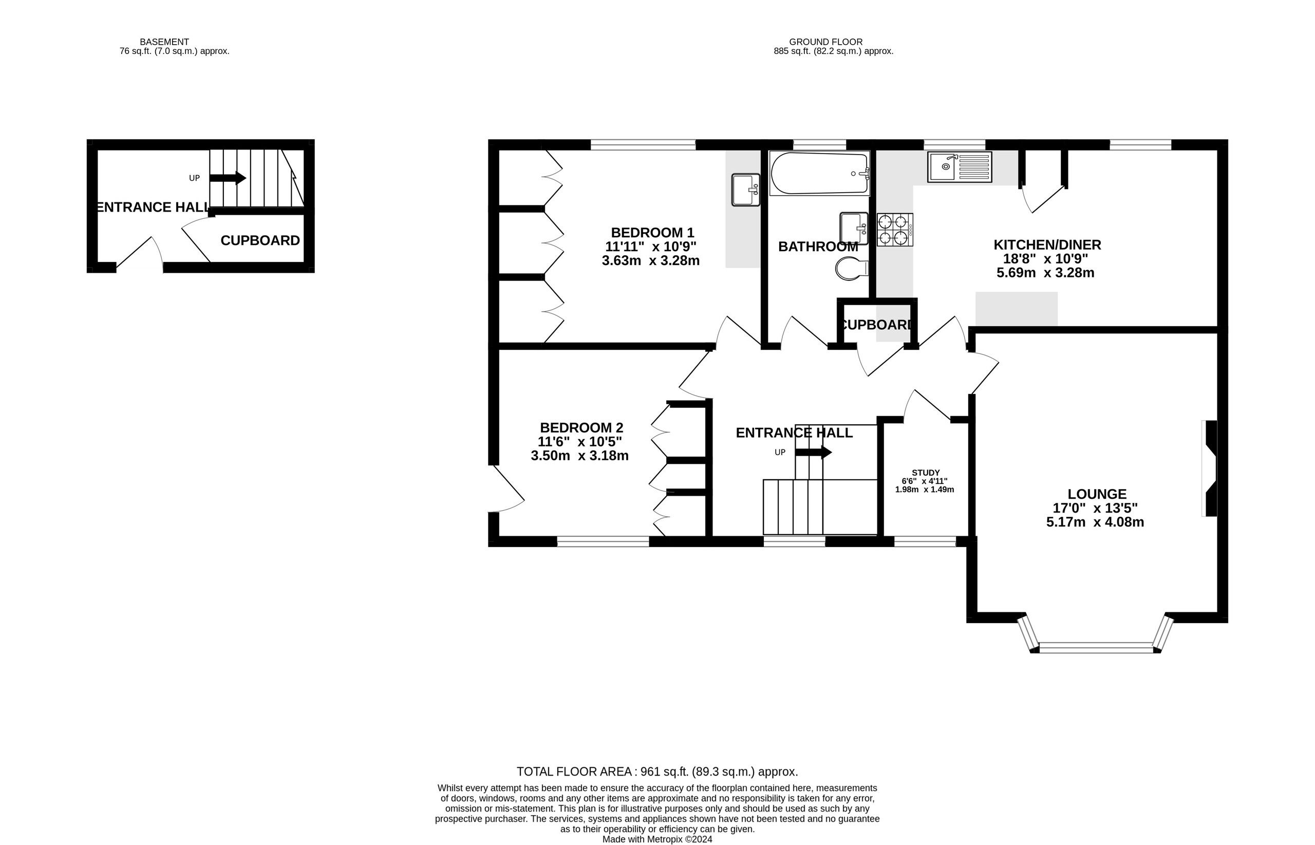 2 bed apartment for sale, Preston - Property floorplan