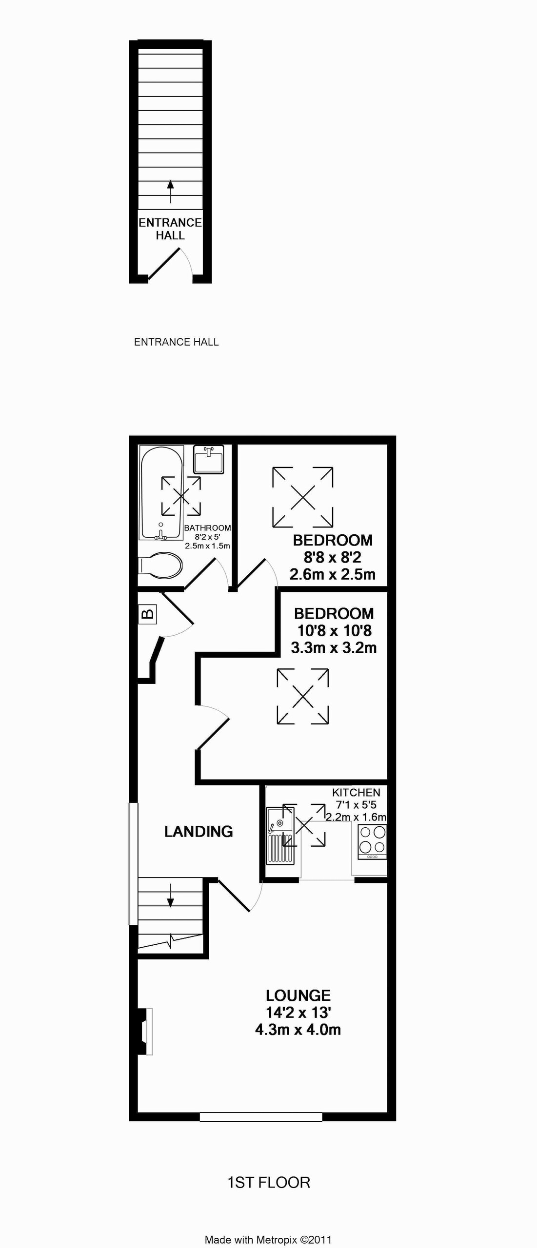 2 bed for sale in Torquay Road, Paignton - Property floorplan