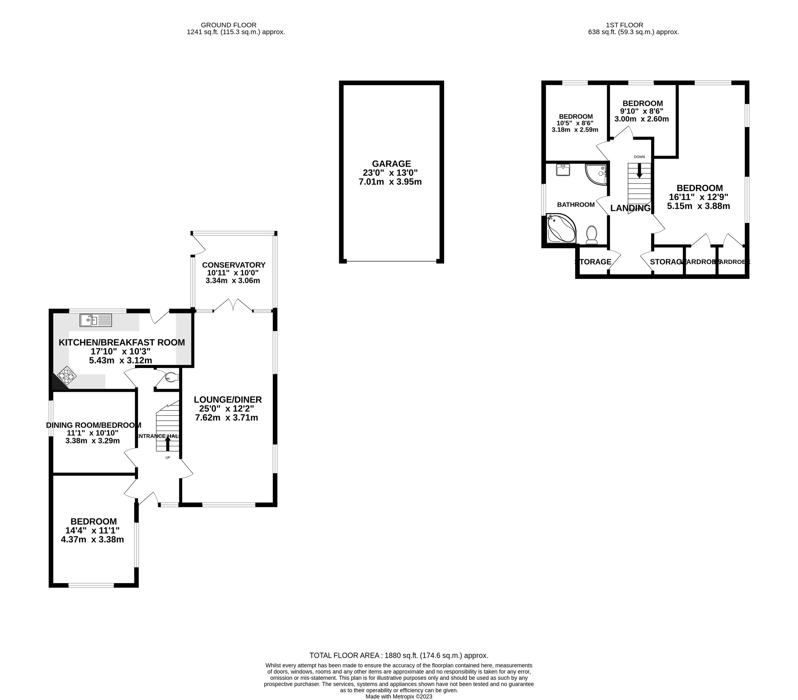 4 bed detached house for sale in Marldon Road, Paignton - Property floorplan