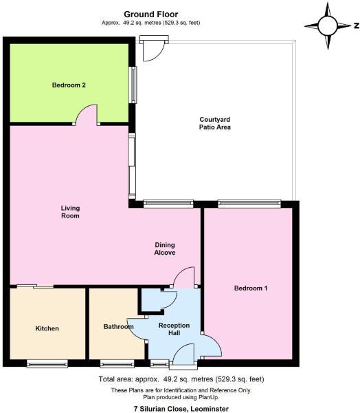 2 bed bungalow for sale in Silurian Close, Leominster - Property floorplan