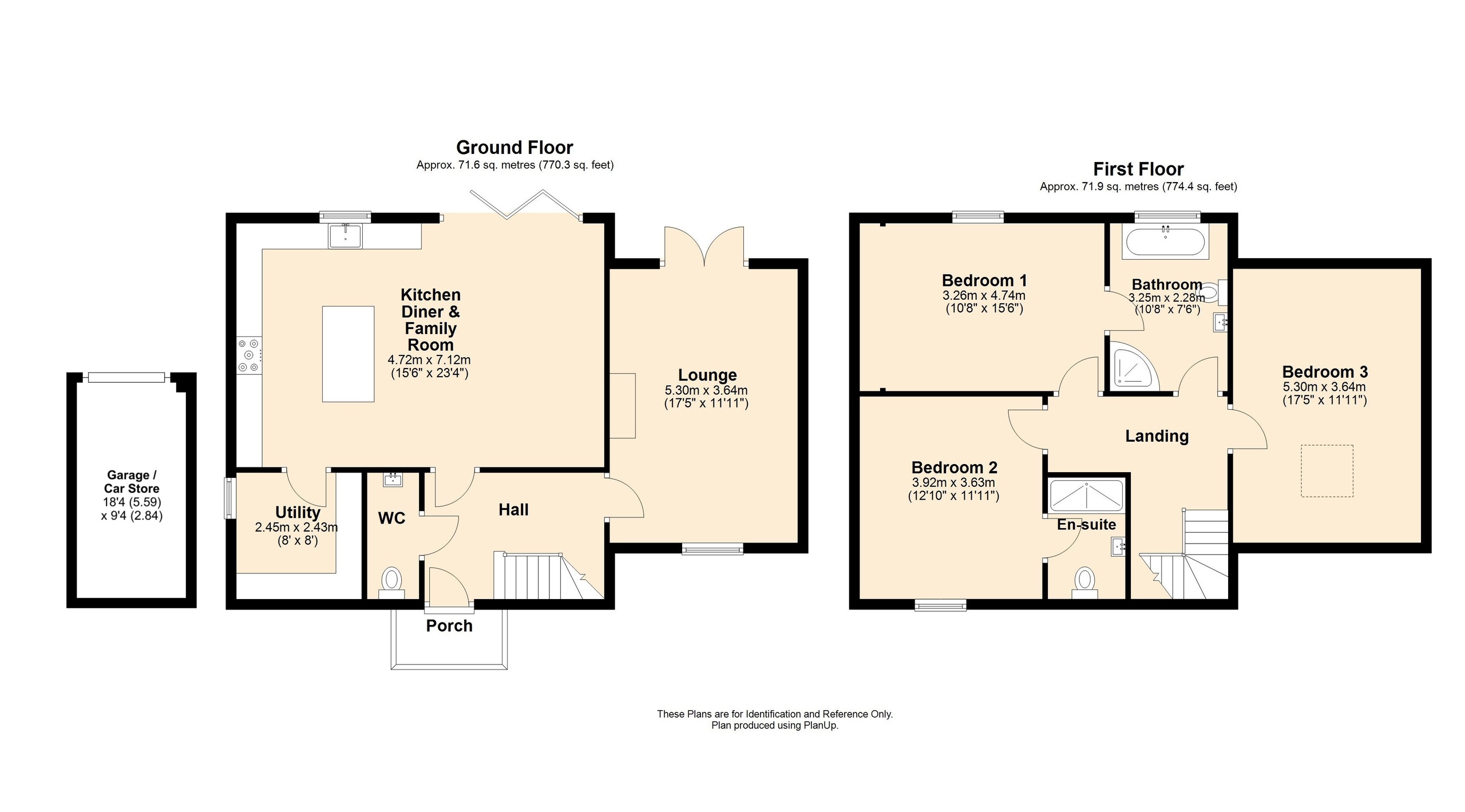 3 bed detached house for sale in Rennette House Ford Street, Leominster - Property floorplan