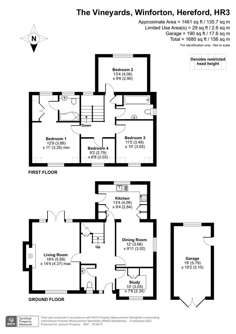4 bed detached house for sale in Winforton, Hereford - Property floorplan