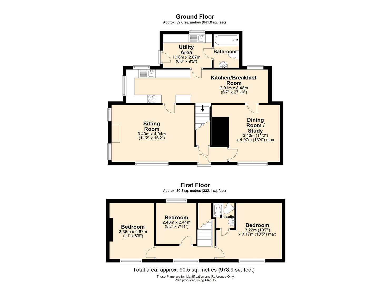 3 bed house to rent, Hereford - Property floorplan