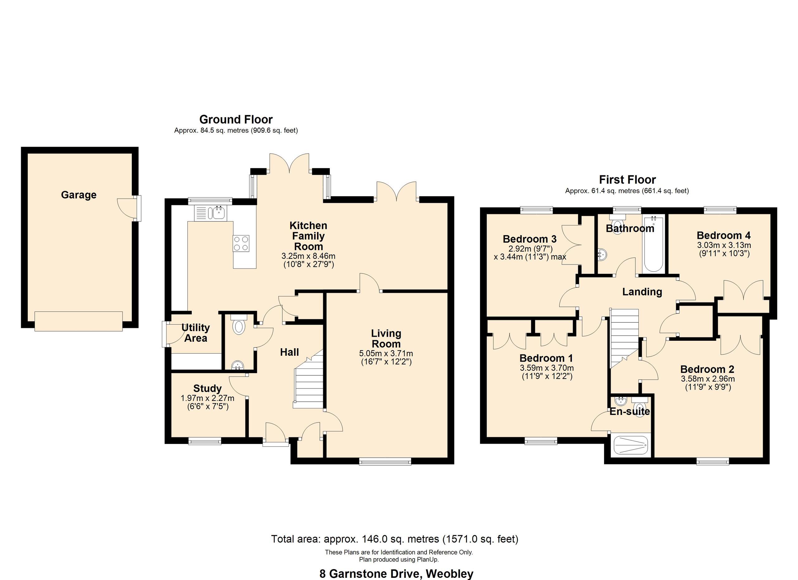 4 bed detached house for sale in Garnstone Drive, Hereford - Property floorplan