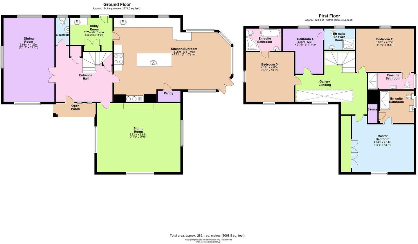 4 bed detached house for sale in Upper Hill, Leominster - Property floorplan
