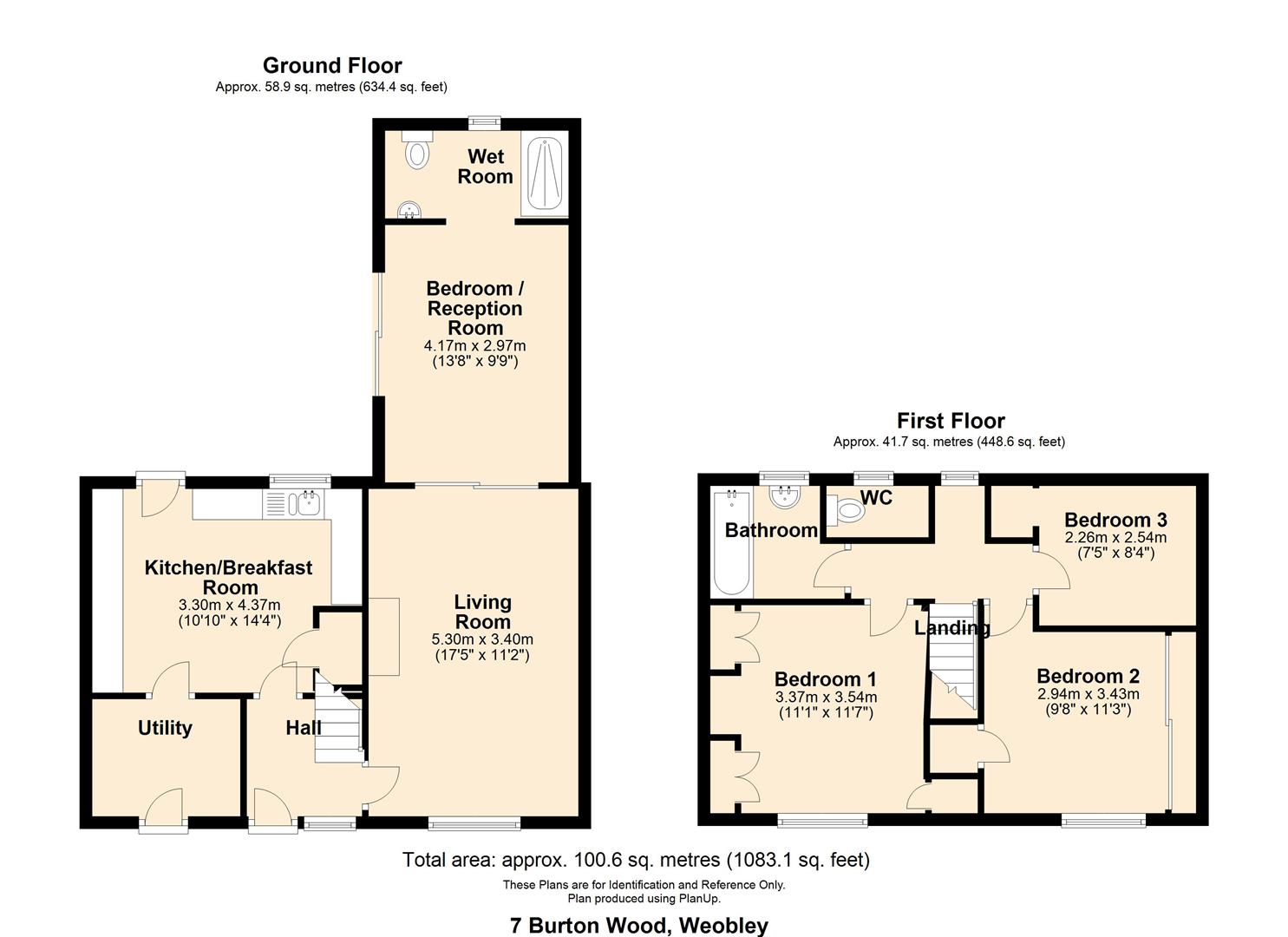 4 bed terraced house for sale in Burton Wood, Herefordshire - Property floorplan