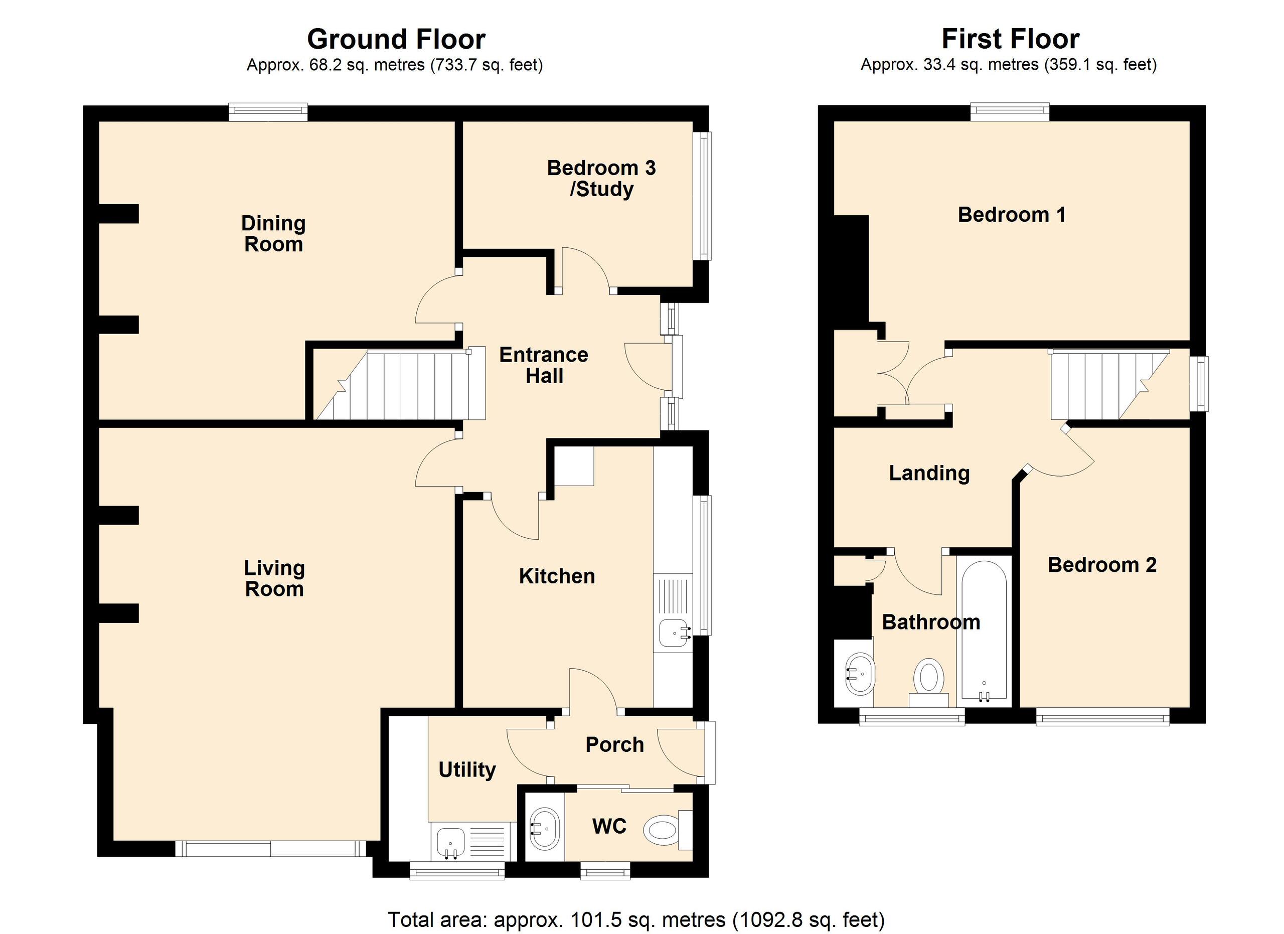 4 bed detached house for sale in North Road, Leominster - Property floorplan
